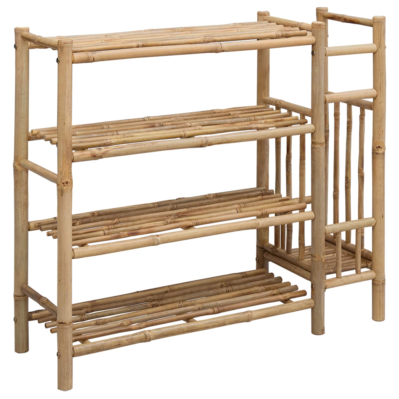 Scarpiera 88 x 27 x 80 cm Bambù Naturale