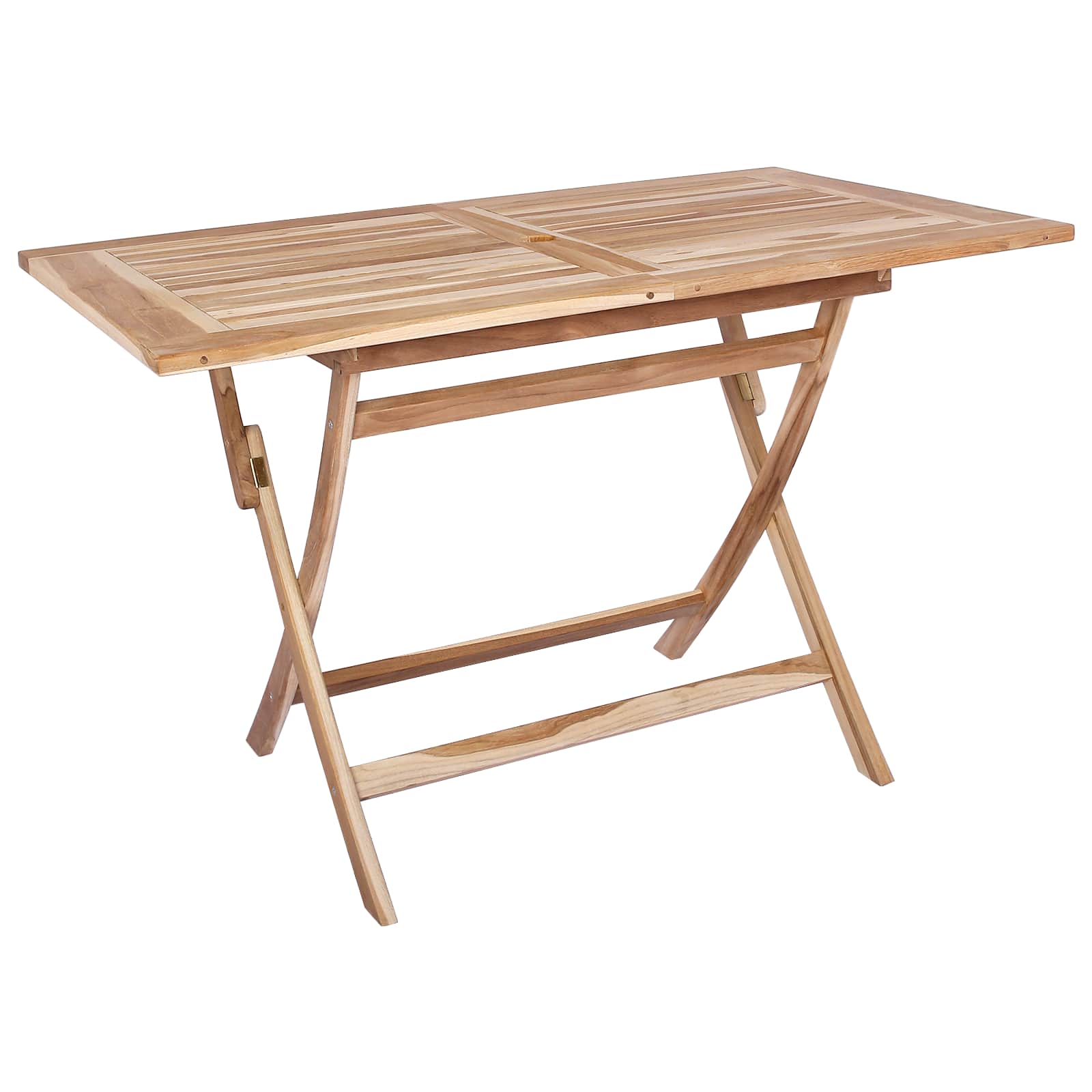 Tavolo da Giardino Pieghevole Naturale 120 x 70 x 75,5 cm