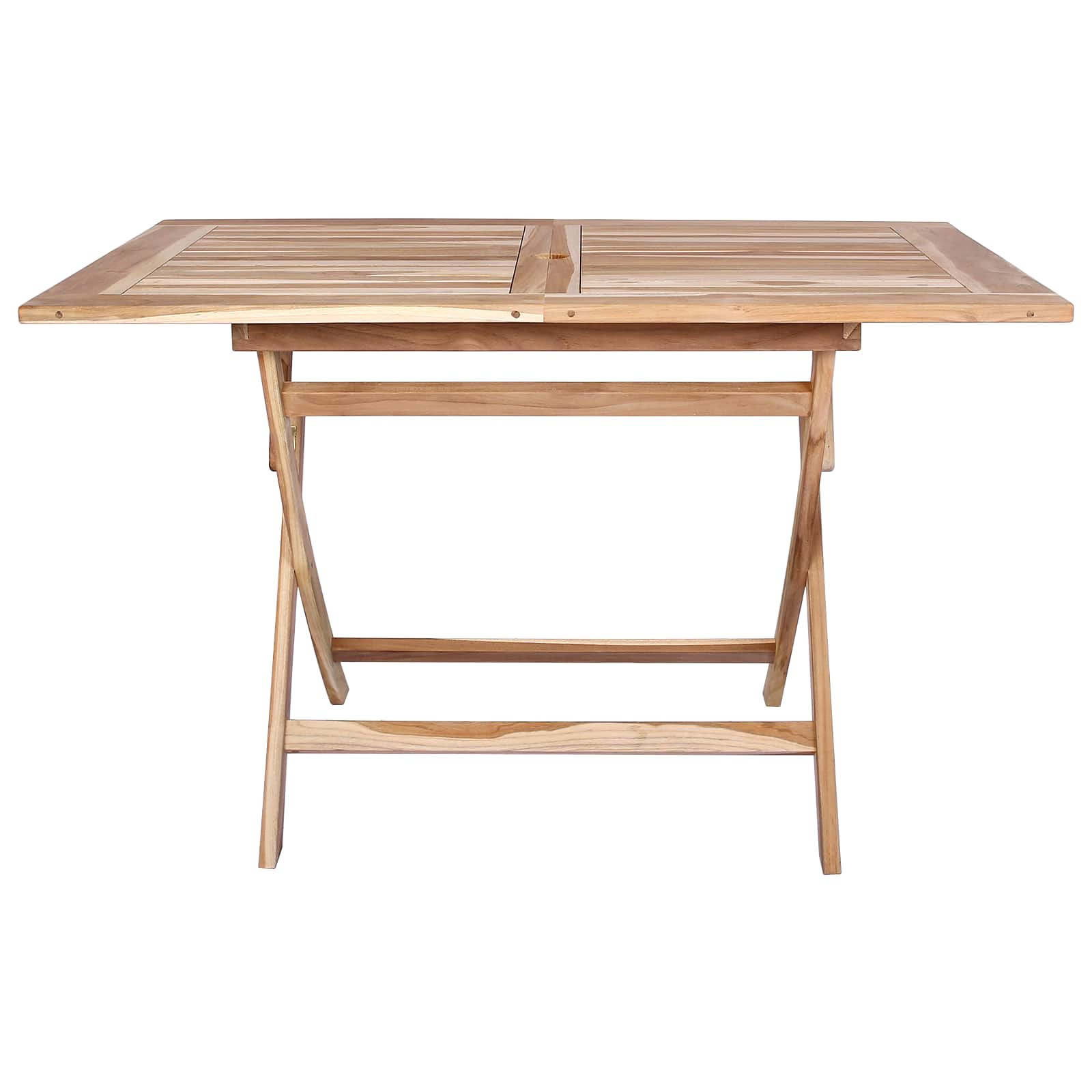 Tavolo da Giardino Pieghevole Naturale 120 x 70 x 75,5 cm