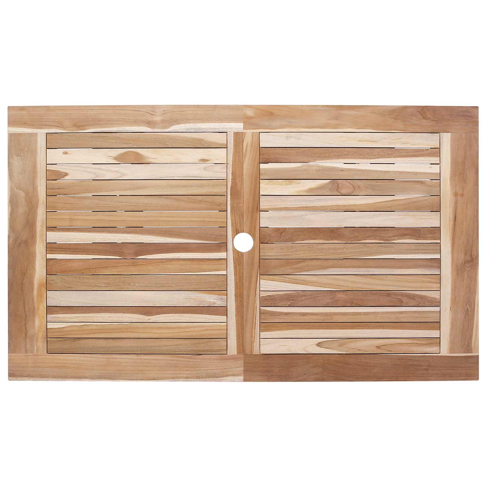 Tavolo da Giardino Pieghevole Naturale 120 x 70 x 75,5 cm