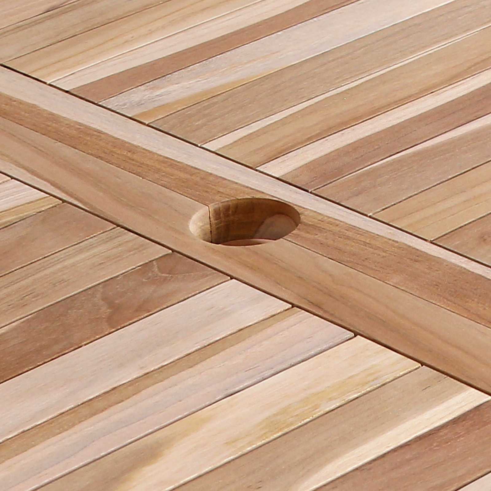 Tavolo da Giardino Pieghevole Naturale 120 x 70 x 75,5 cm
