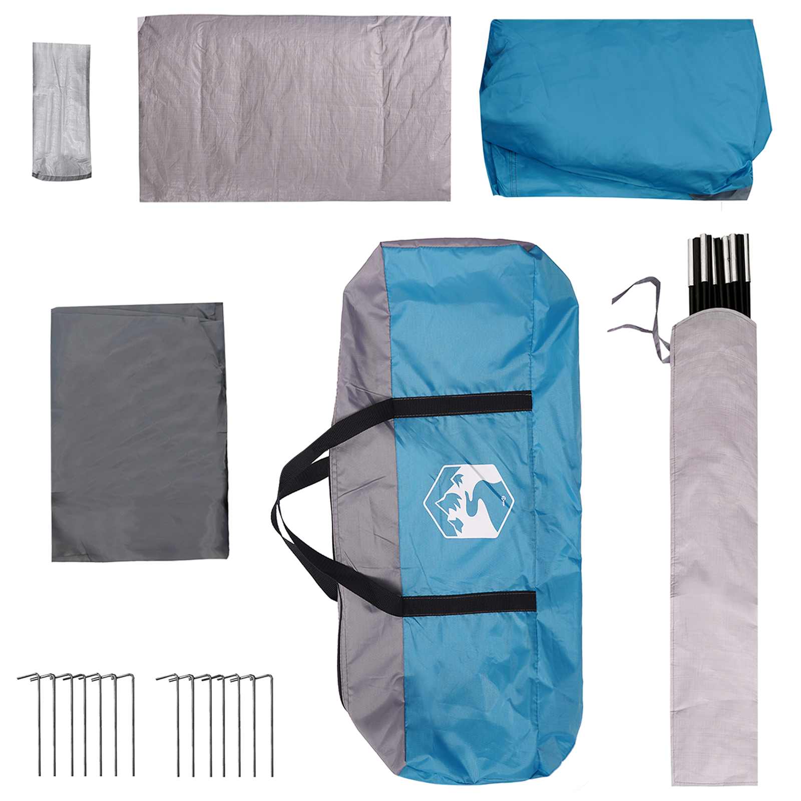 Tenda Familiare 5 persona Blu Poliestere