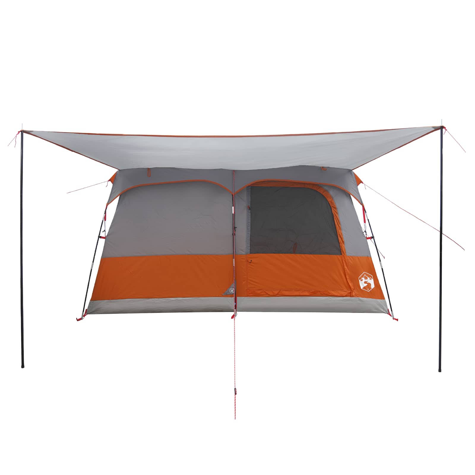 Tenda Familiare 5 persona Grigio e arancione Poliestere
