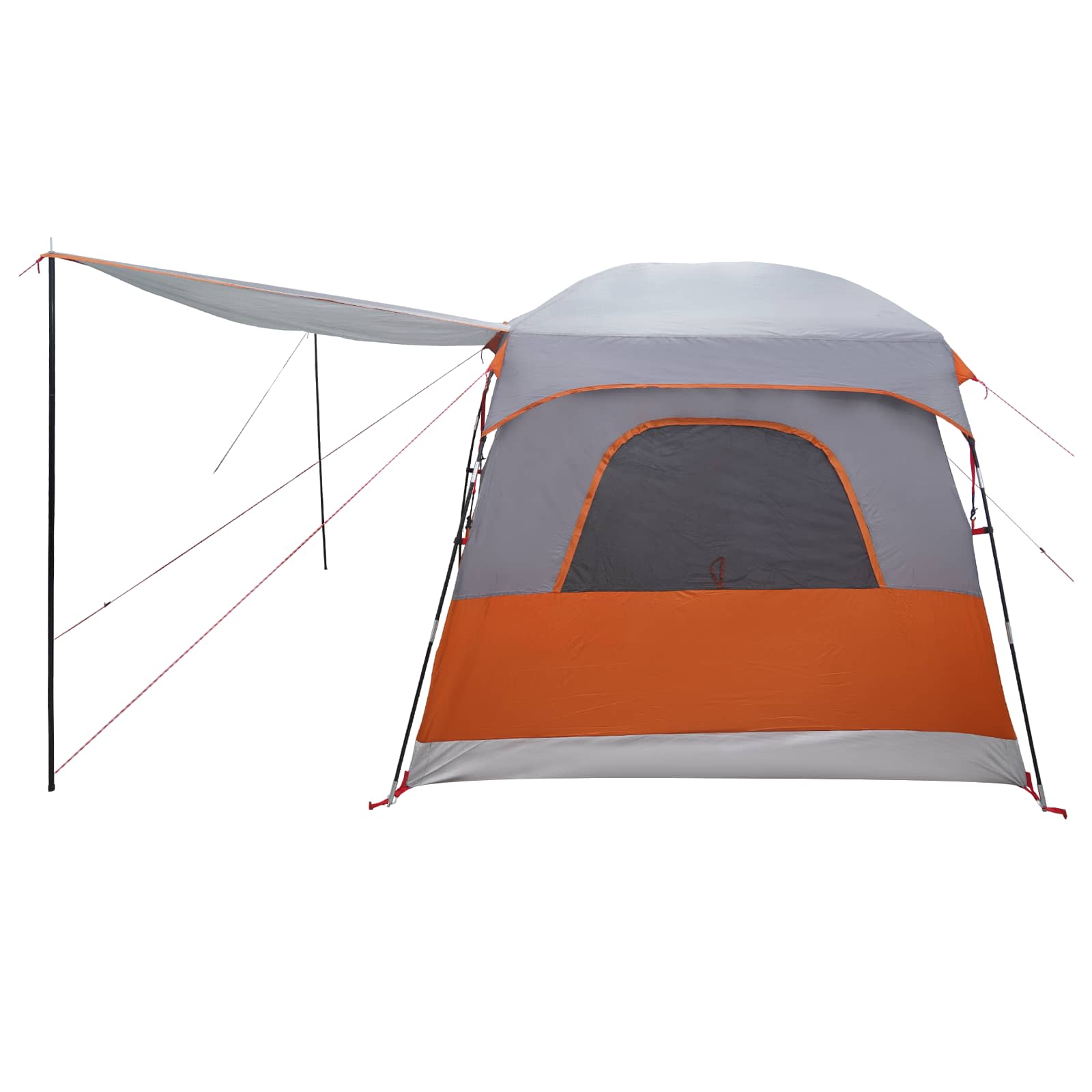 Tenda Familiare 5 persona Grigio e arancione Poliestere
