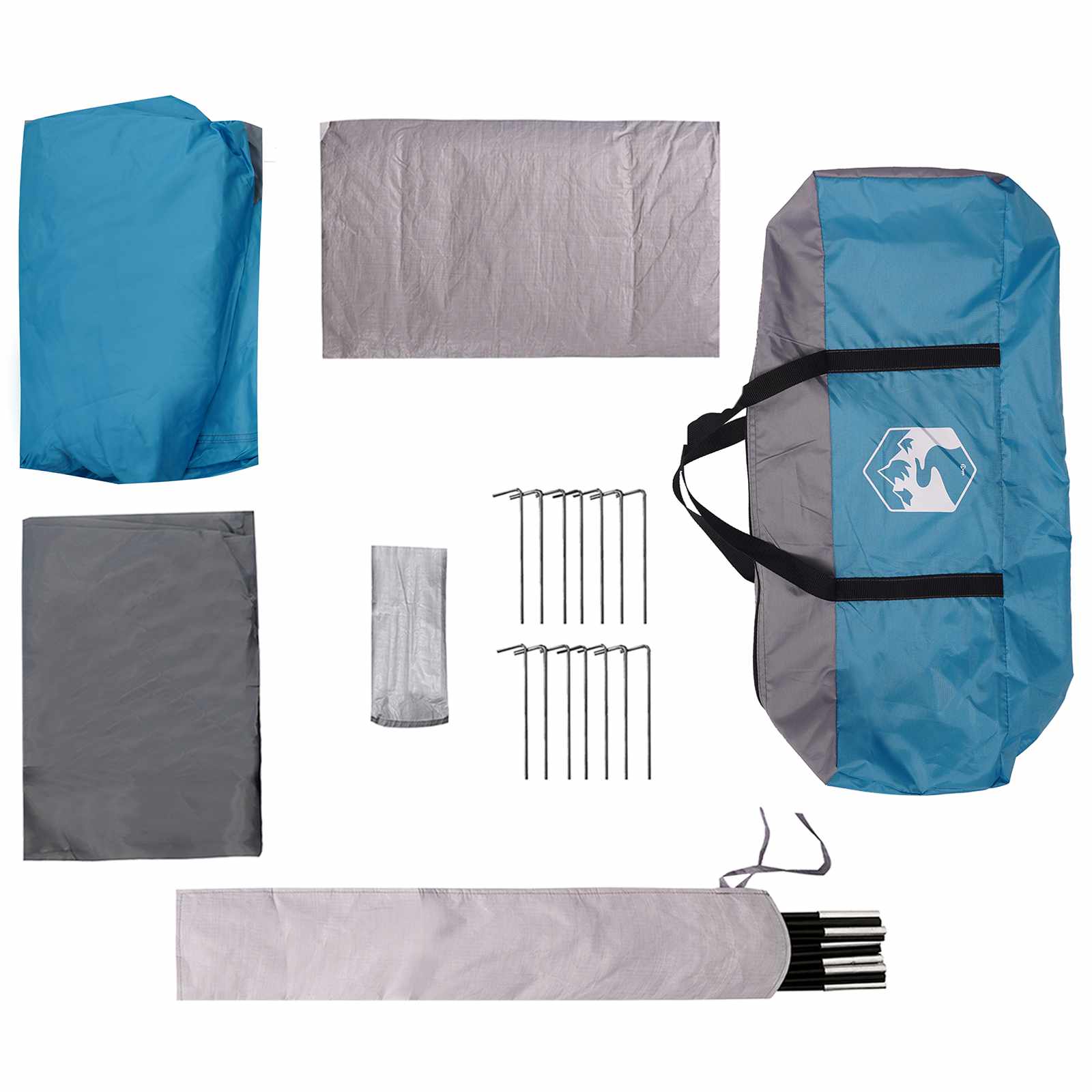 Tenda Familiare 8 persona Blu Poliestere