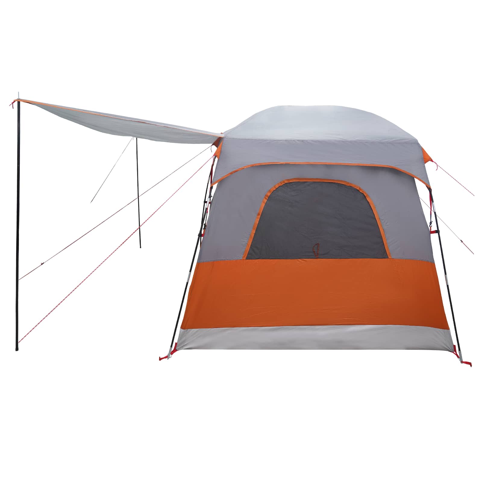 Tenda Familiare 8 persona Grigio e arancione Poliestere