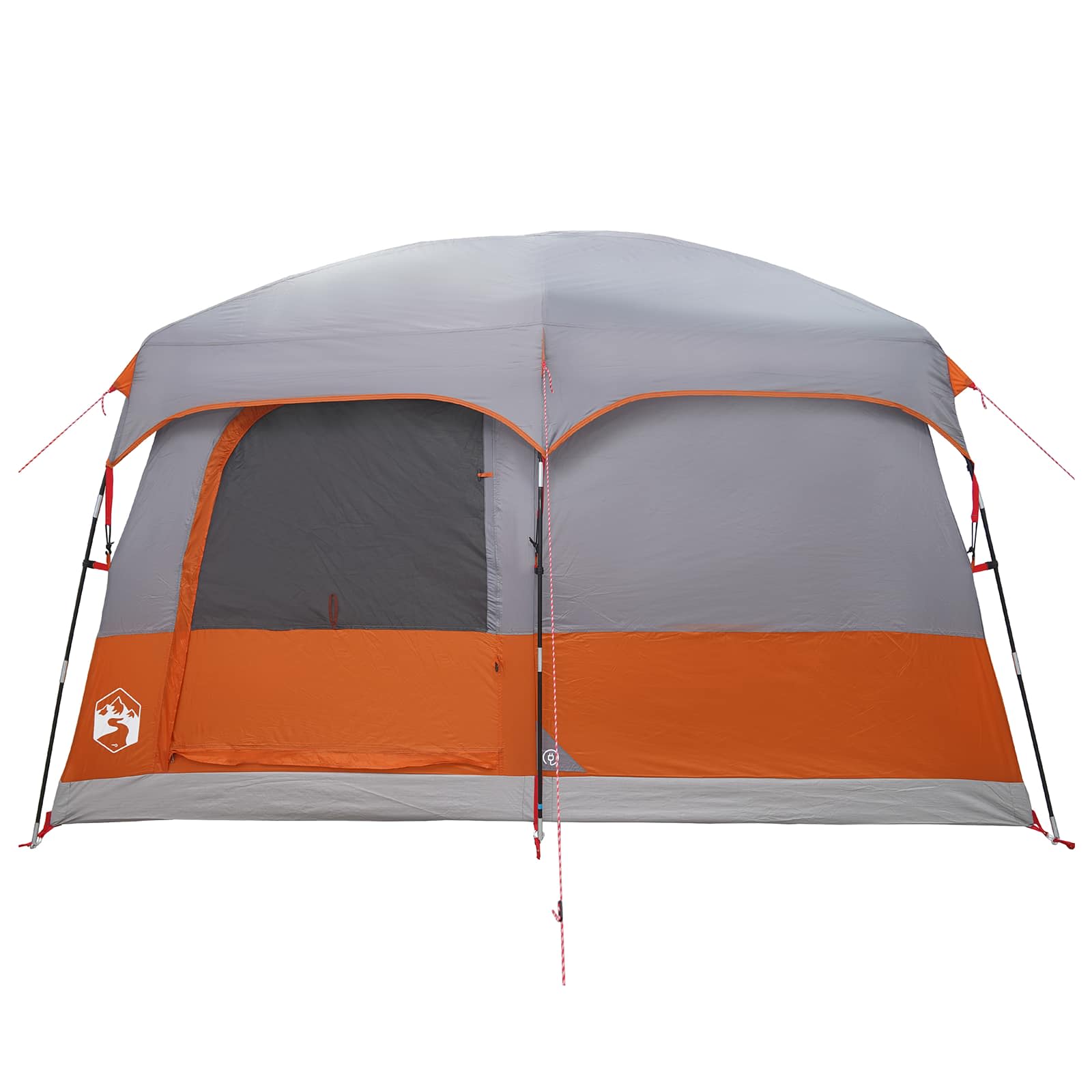 Tenda Familiare 8 persona Grigio e arancione Poliestere