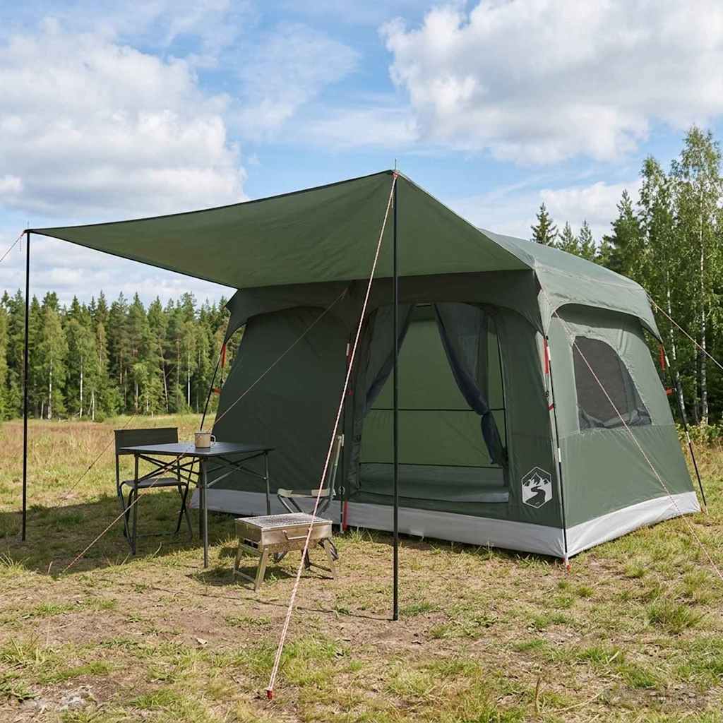 Tenda Familiare 8 persona Verde militare Poliestere