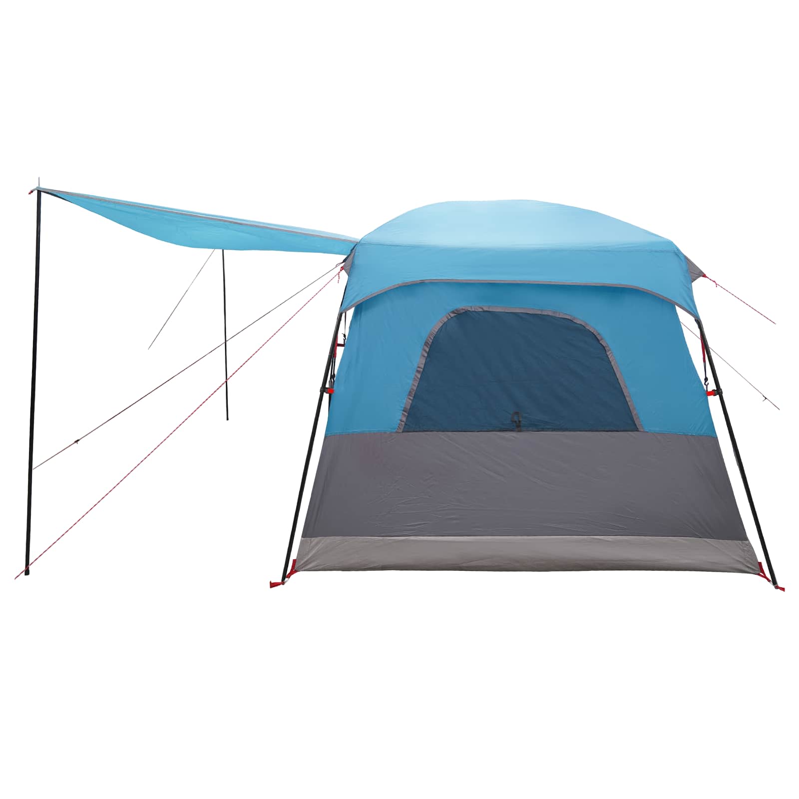 Tenda Familiare 10 persona Blu Poliestere e Acciaio