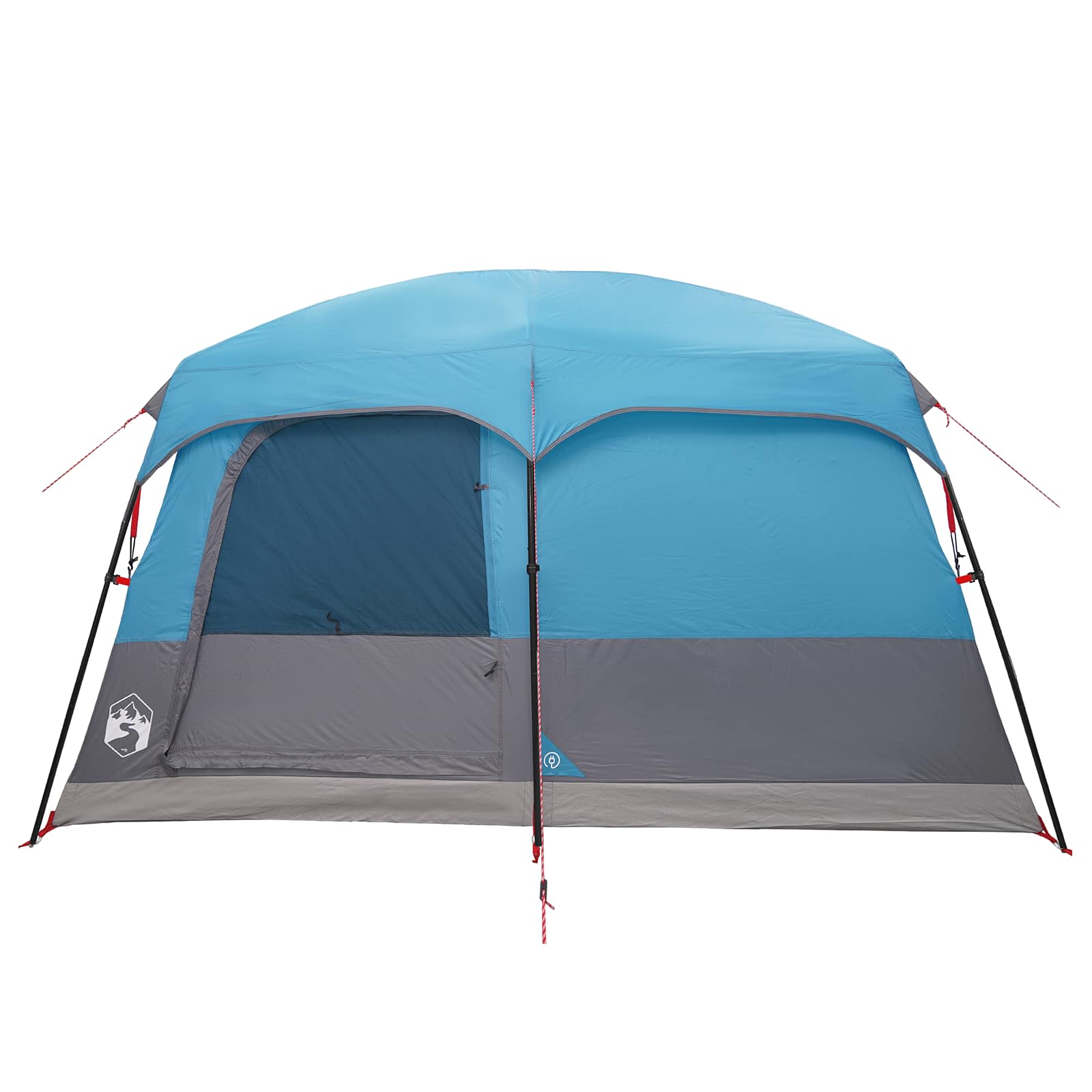 Tenda Familiare 10 persona Blu Poliestere e Acciaio
