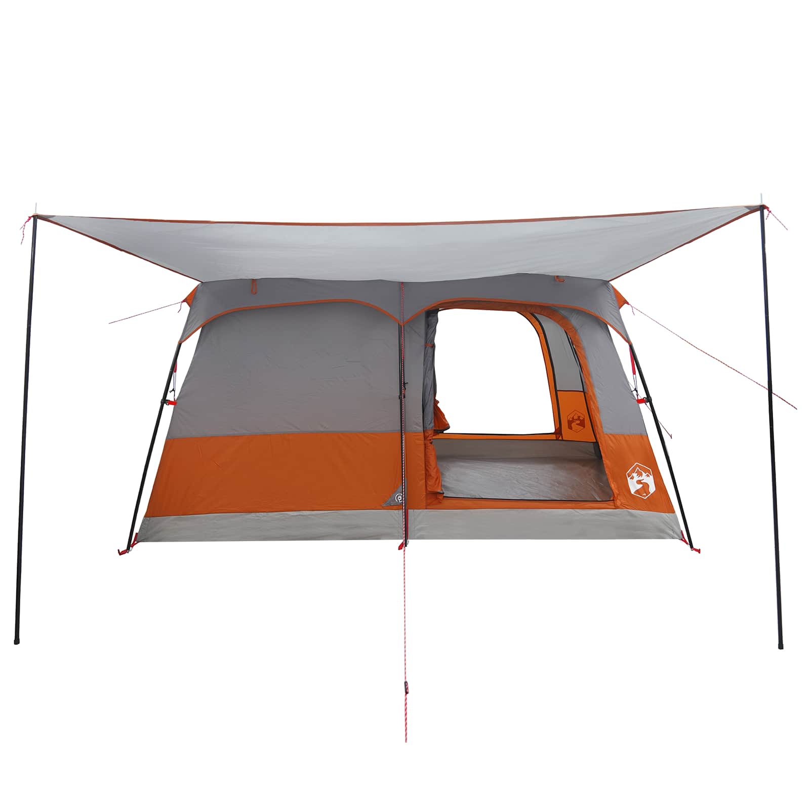 Tenda Familiare 10 persona Grigio e arancione