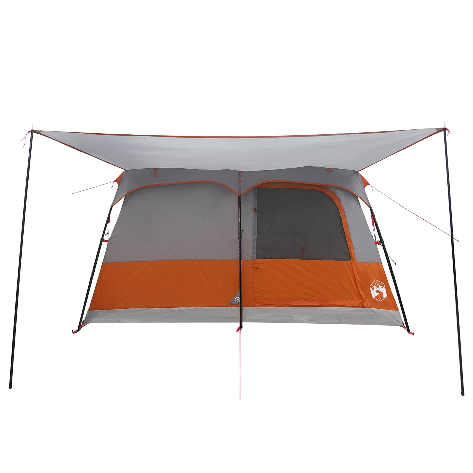 Tenda Familiare 10 persona Grigio e arancione