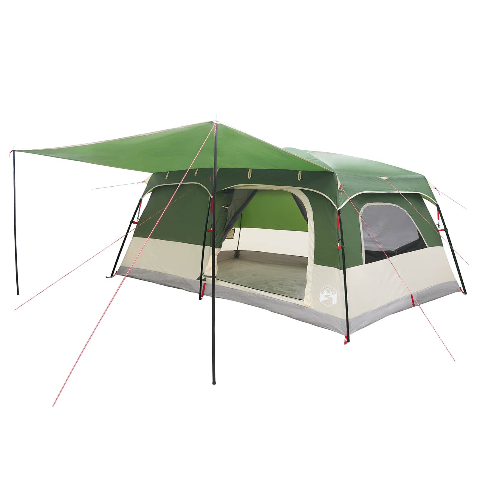 Tenda Familiare 16 persona Verde Poliestere e Acciaio