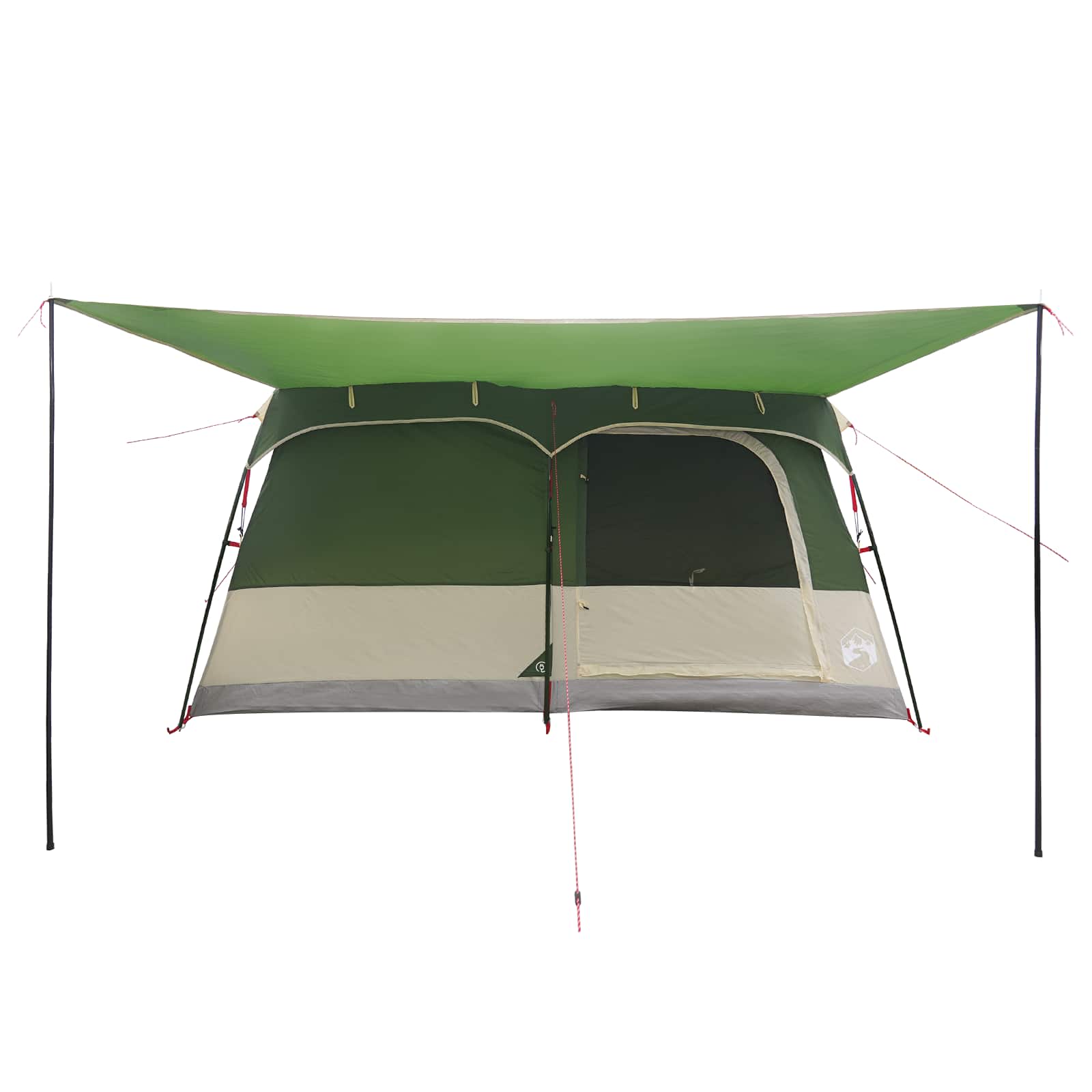 Tenda Familiare 16 persona Verde Poliestere e Acciaio