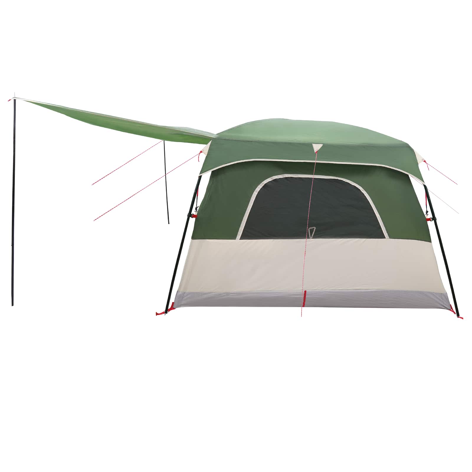 Tenda Familiare 16 persona Verde Poliestere e Acciaio