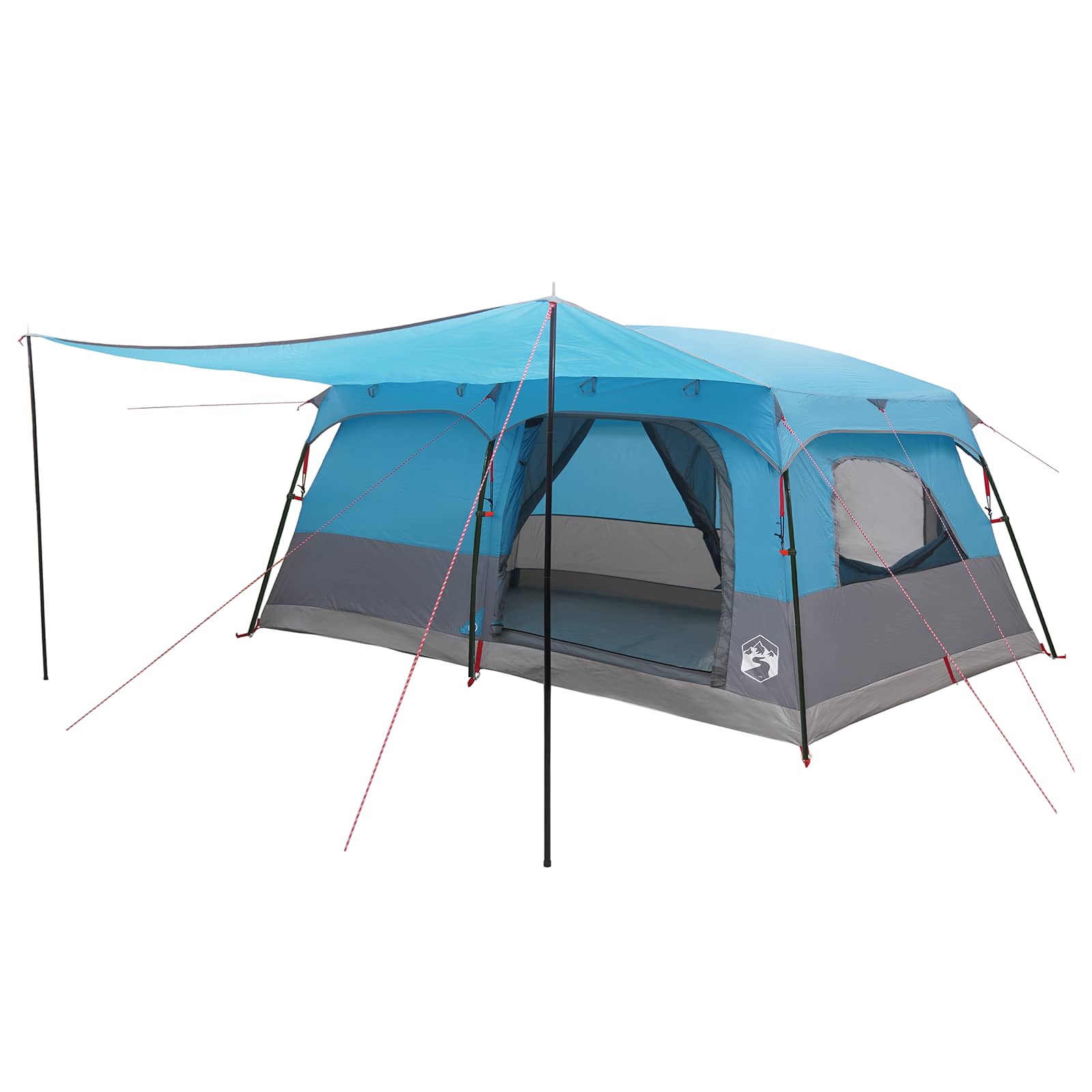 Tenda Familiare 16 persona Blu Poliestere e Acciaio