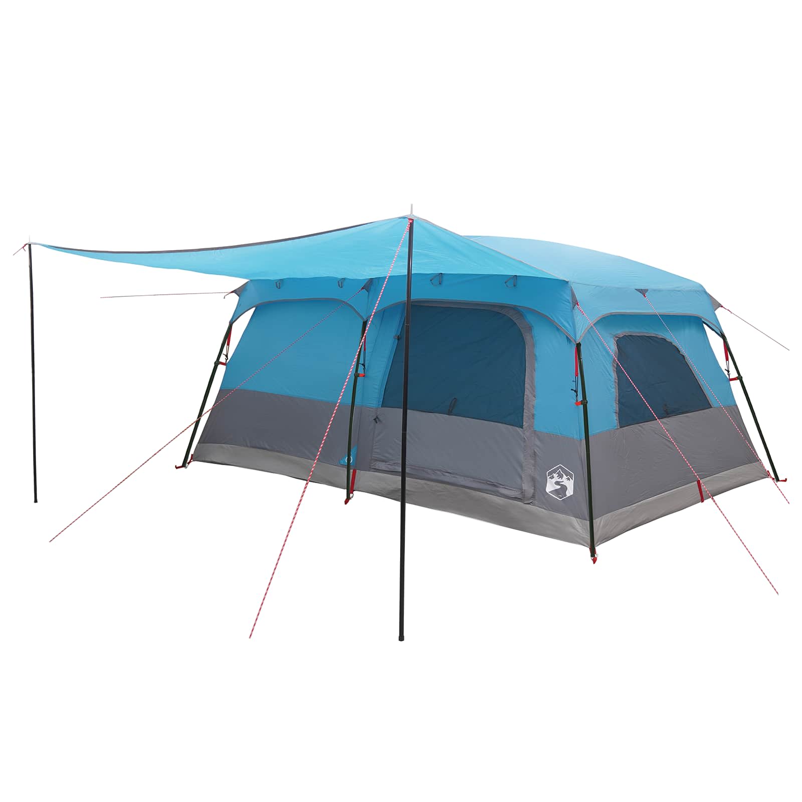 Tenda Familiare 16 persona Blu Poliestere e Acciaio