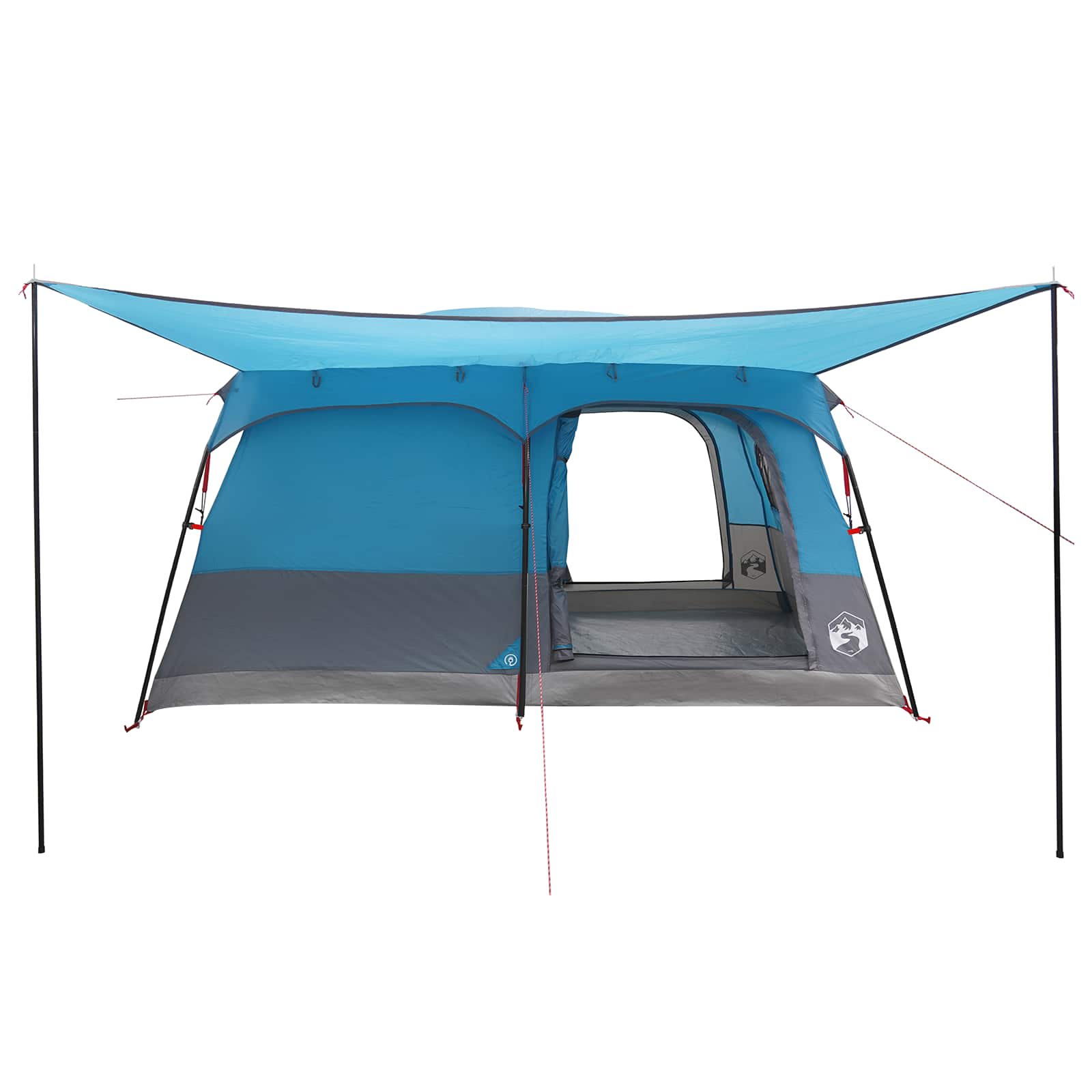 Tenda Familiare 16 persona Blu Poliestere e Acciaio