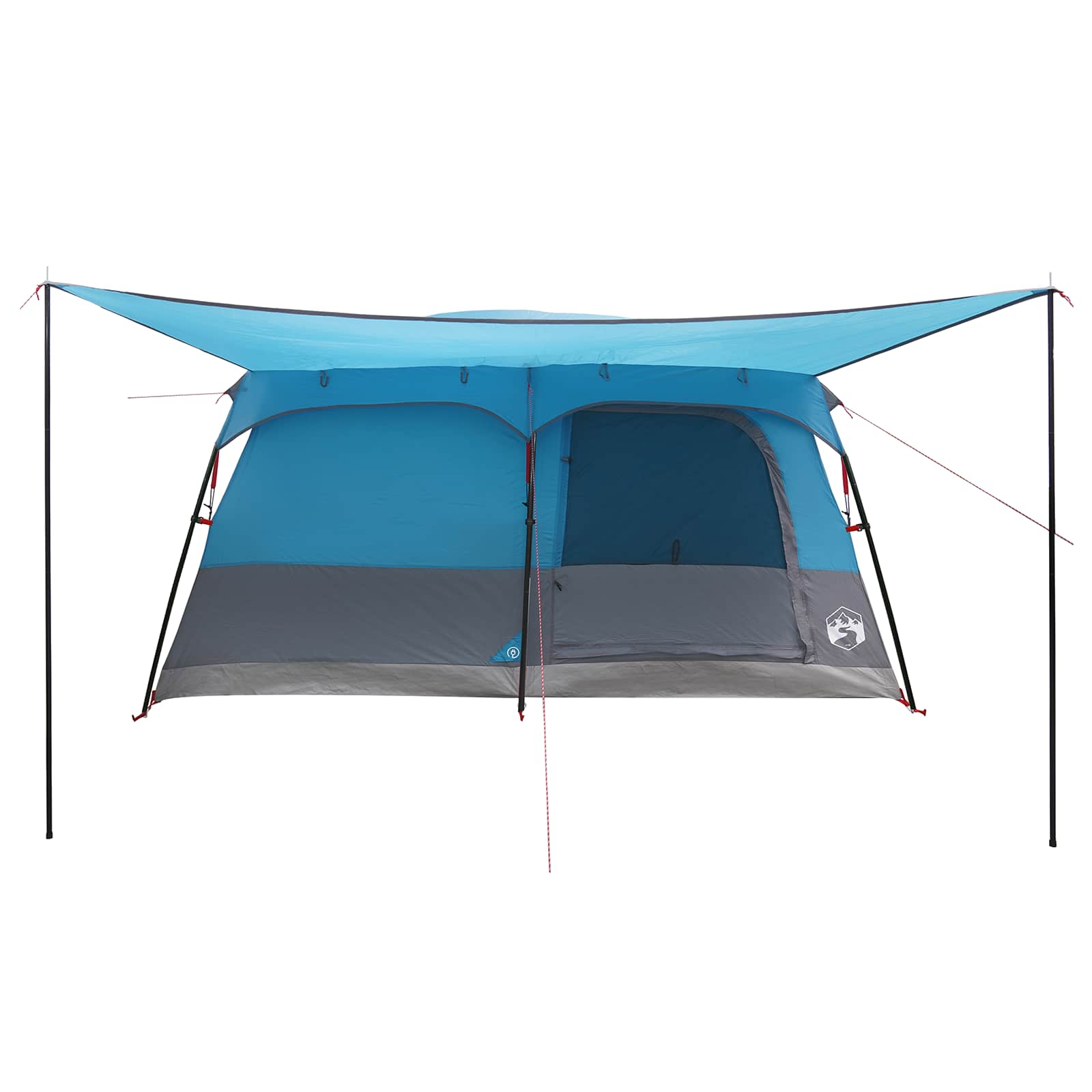 Tenda Familiare 16 persona Blu Poliestere e Acciaio