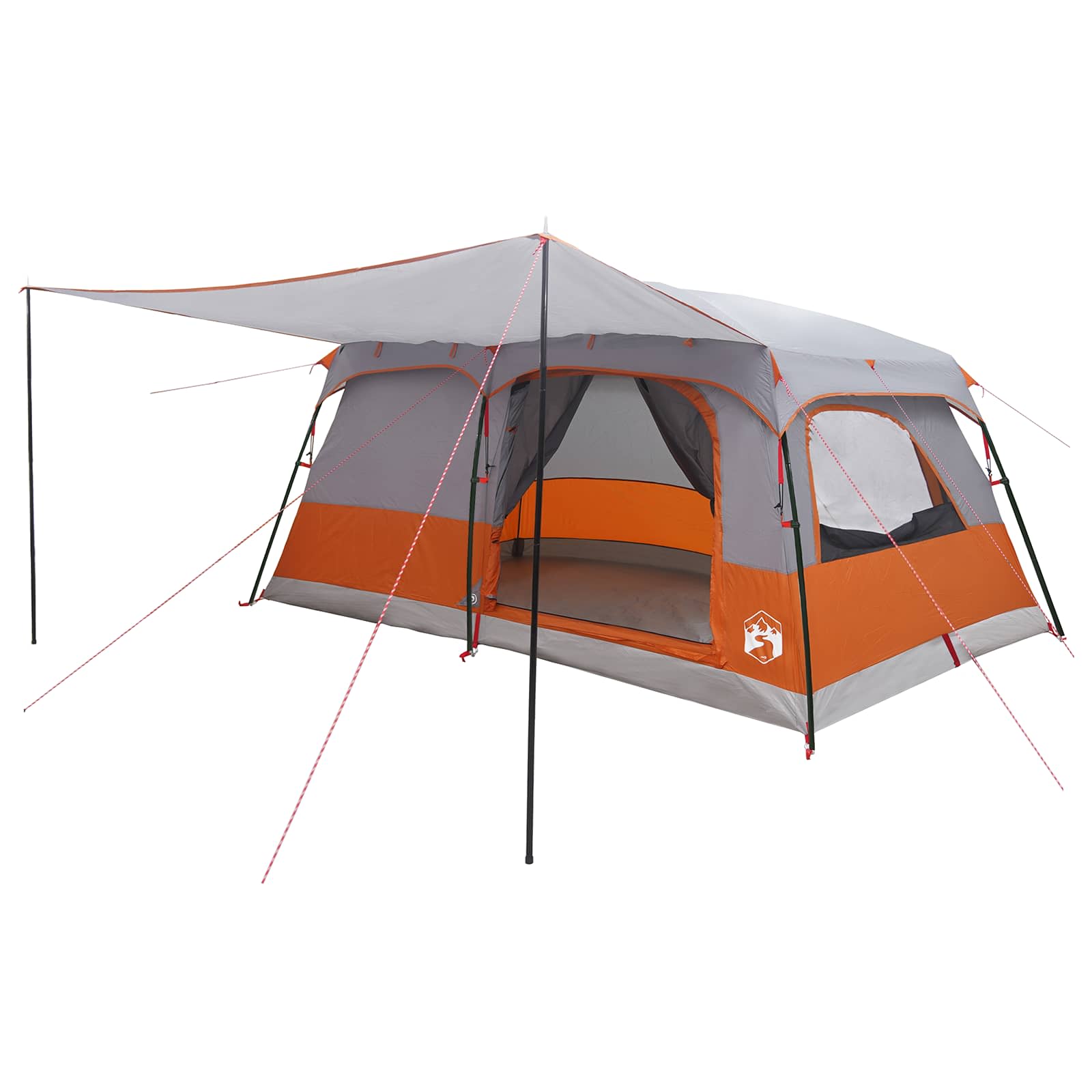 Tenda Familiare 16 persona Grigio e arancione