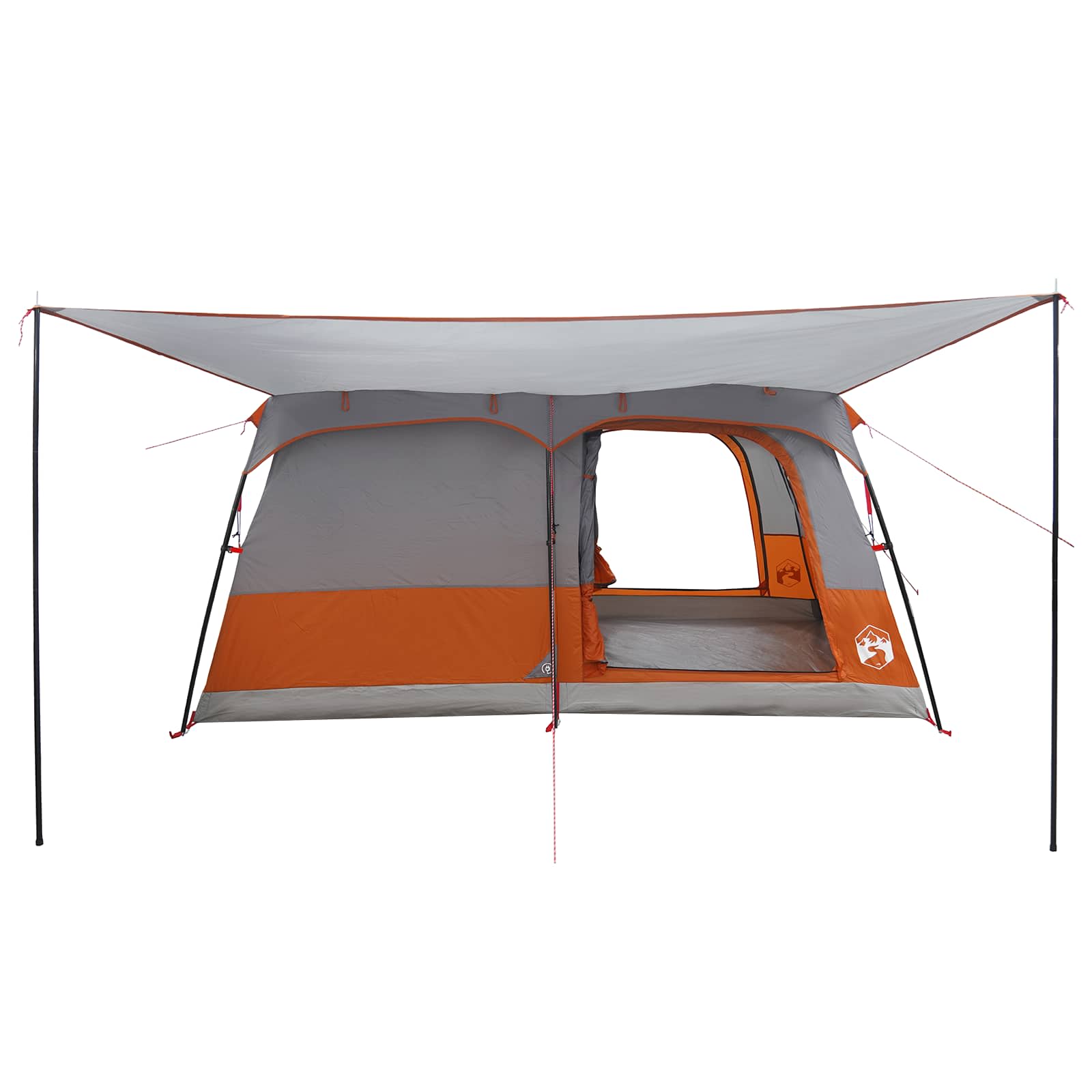 Tenda Familiare 16 persona Grigio e arancione