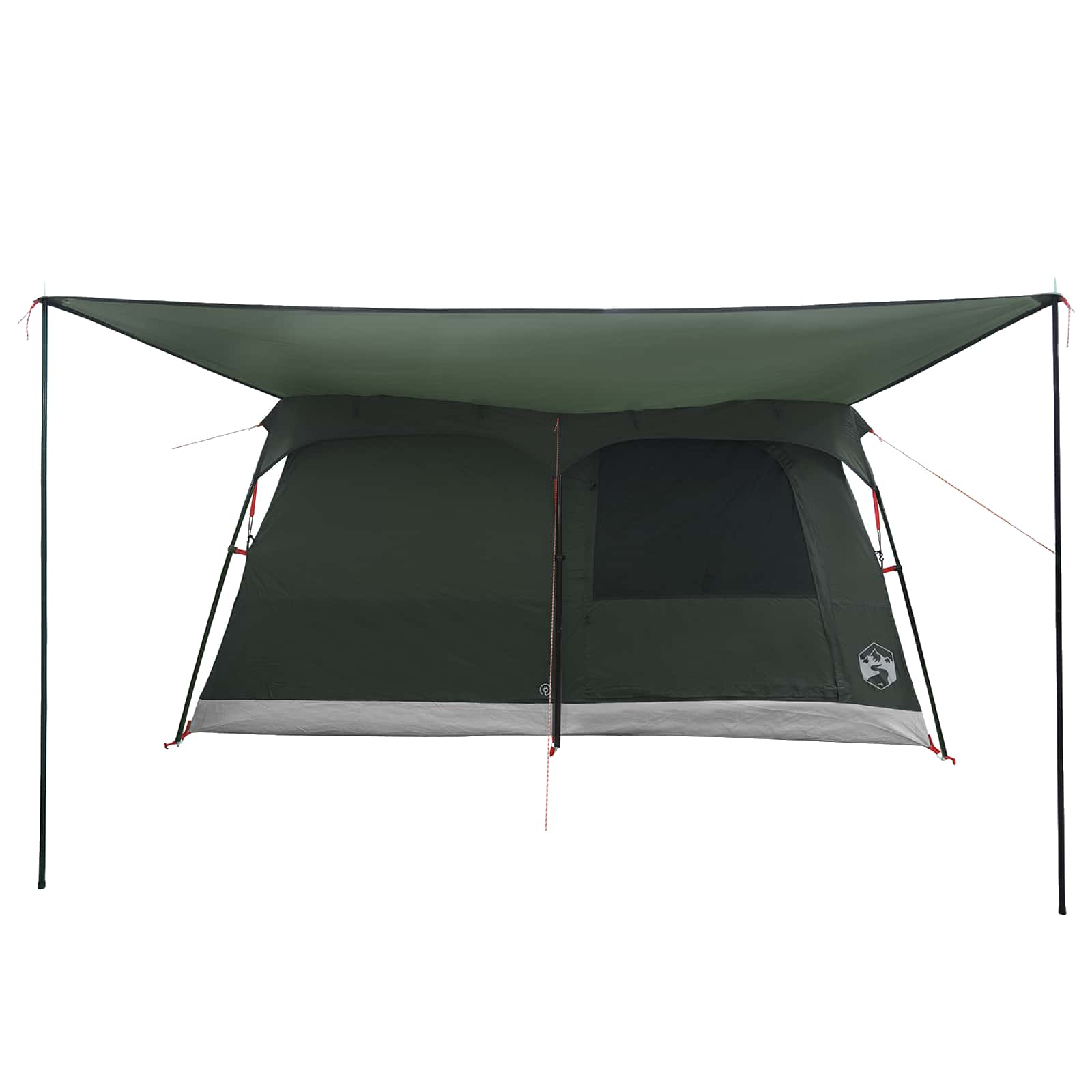 Tenda Familiare 16 persona Verde militare Poliestere e Acciaio