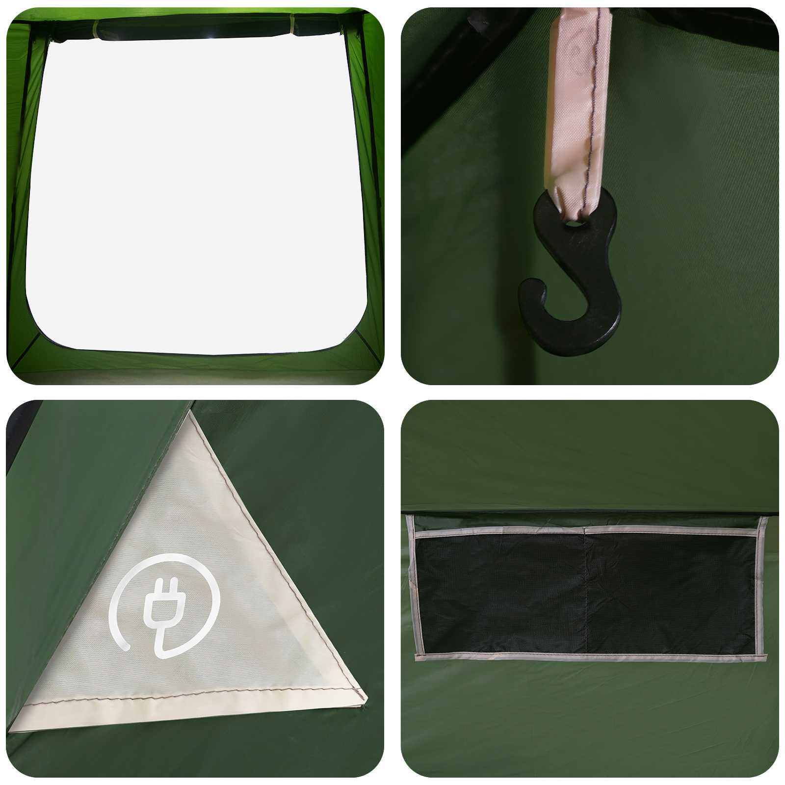 Tenda Capanna 3 persona Verde Poliestere