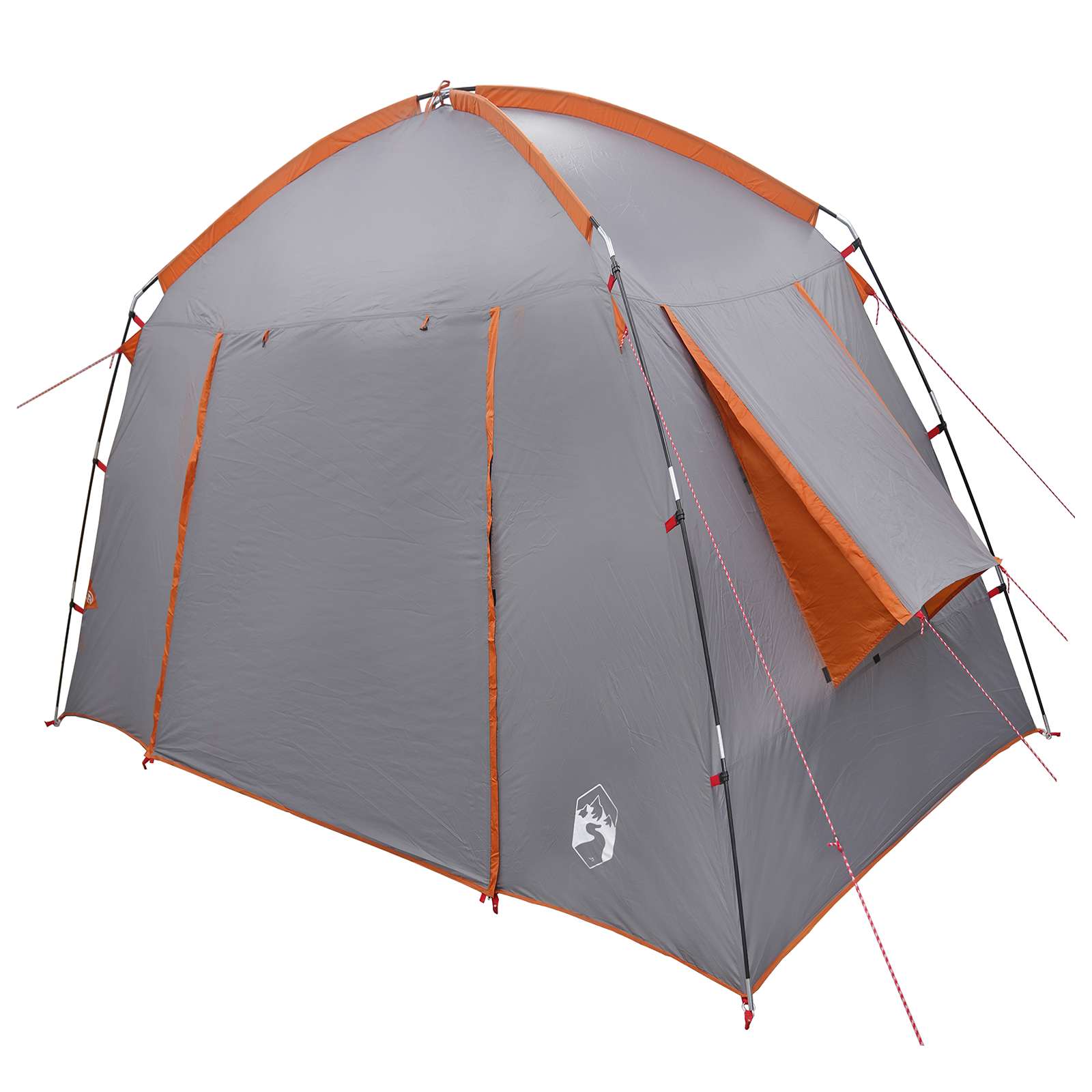 Tenda Capanna 3 persona Grigio e arancione Poliestere