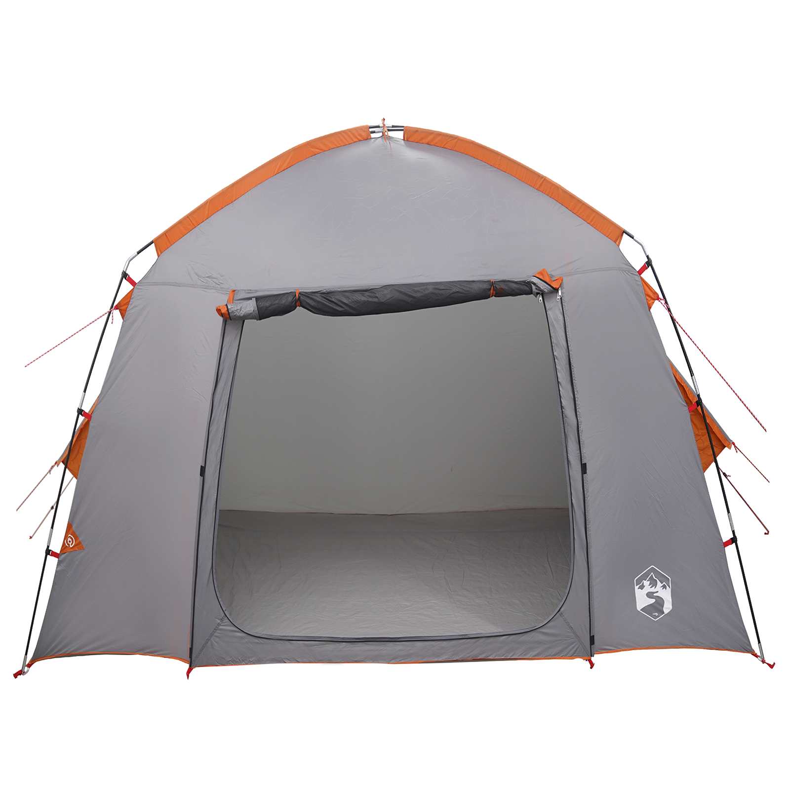 Tenda Capanna 3 persona Grigio e arancione Poliestere