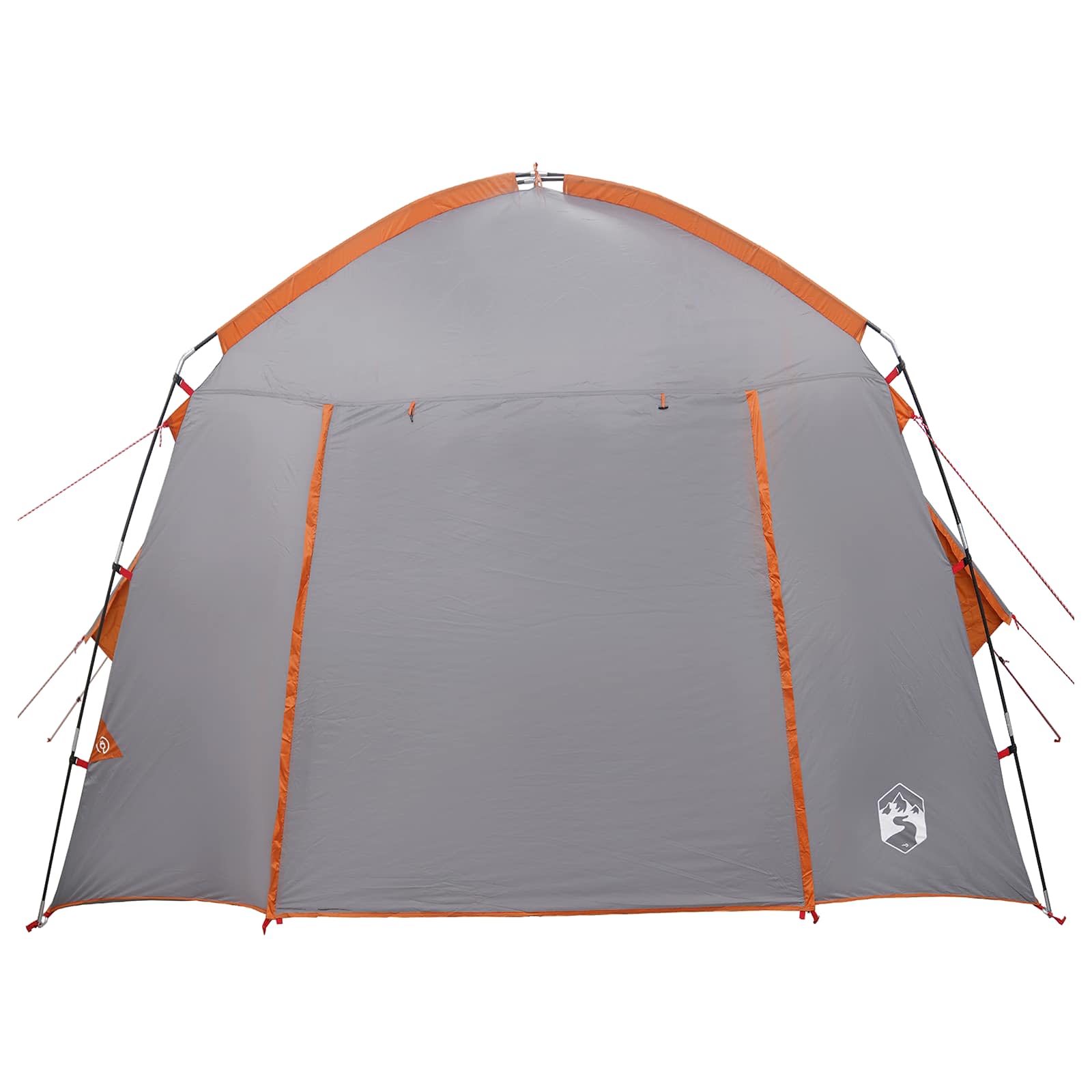 Tenda Capanna 3 persona Grigio e arancione Poliestere