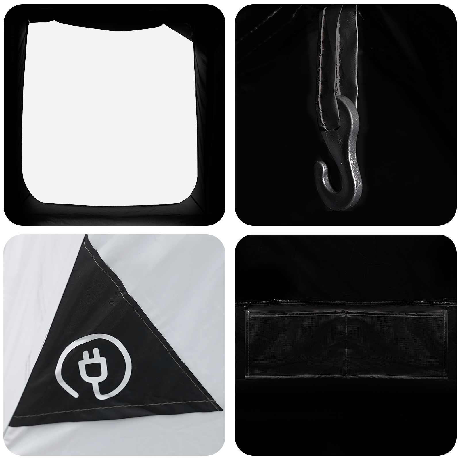 Tenda Capanna 3 persona Bianco Blackout Poliestere