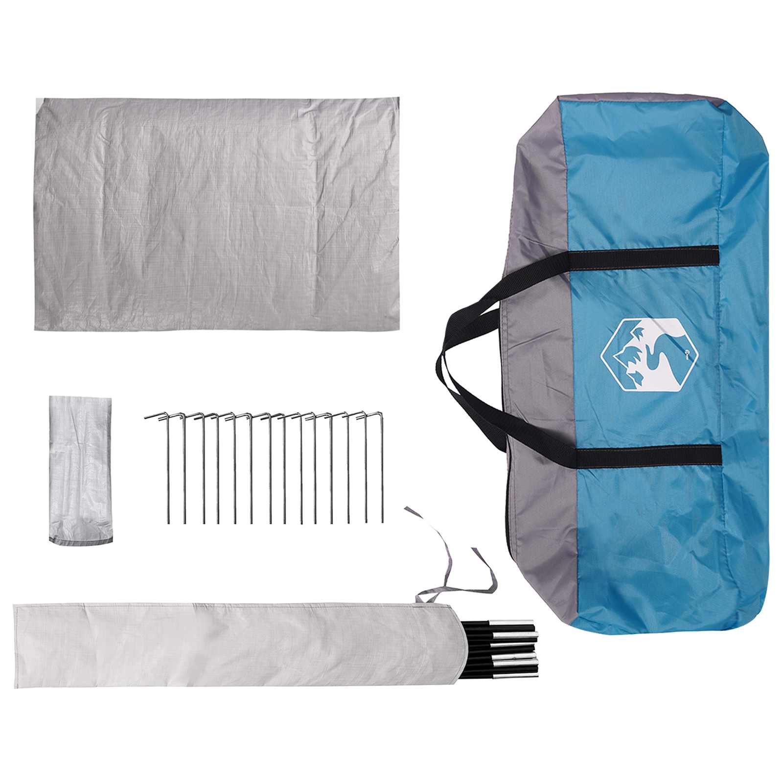 Tenda Capanna 4 persona Blu Poliestere