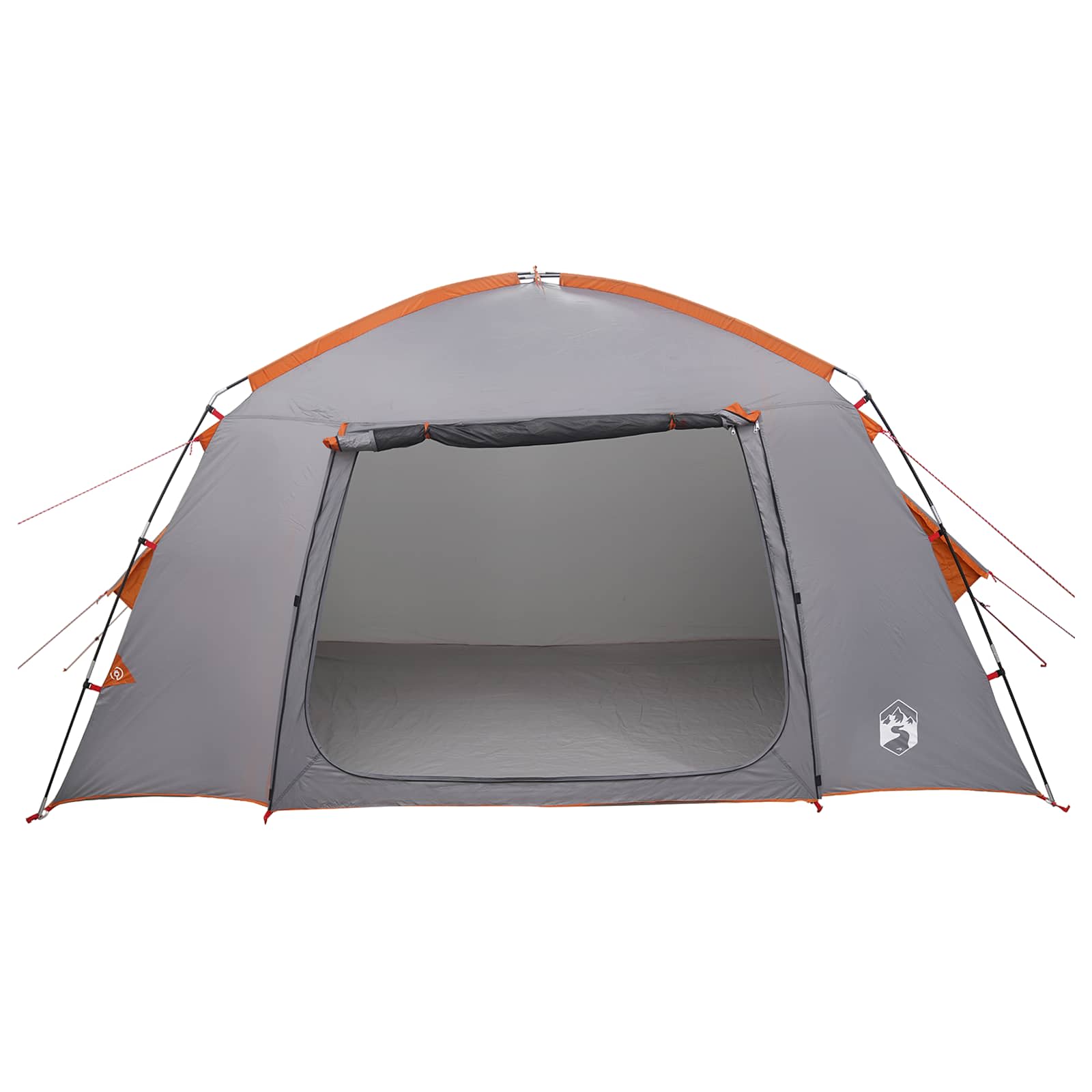 Tenda Capanna 4 persona Grigio e arancione Poliestere