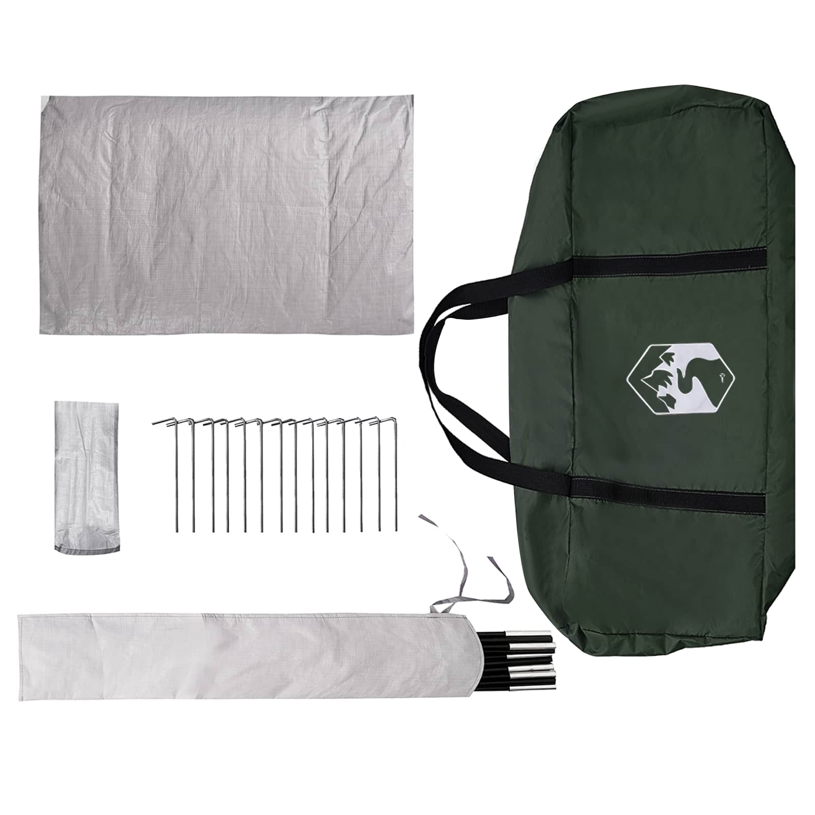 Tenda Capanna 4 persona Verde militare Poliestere