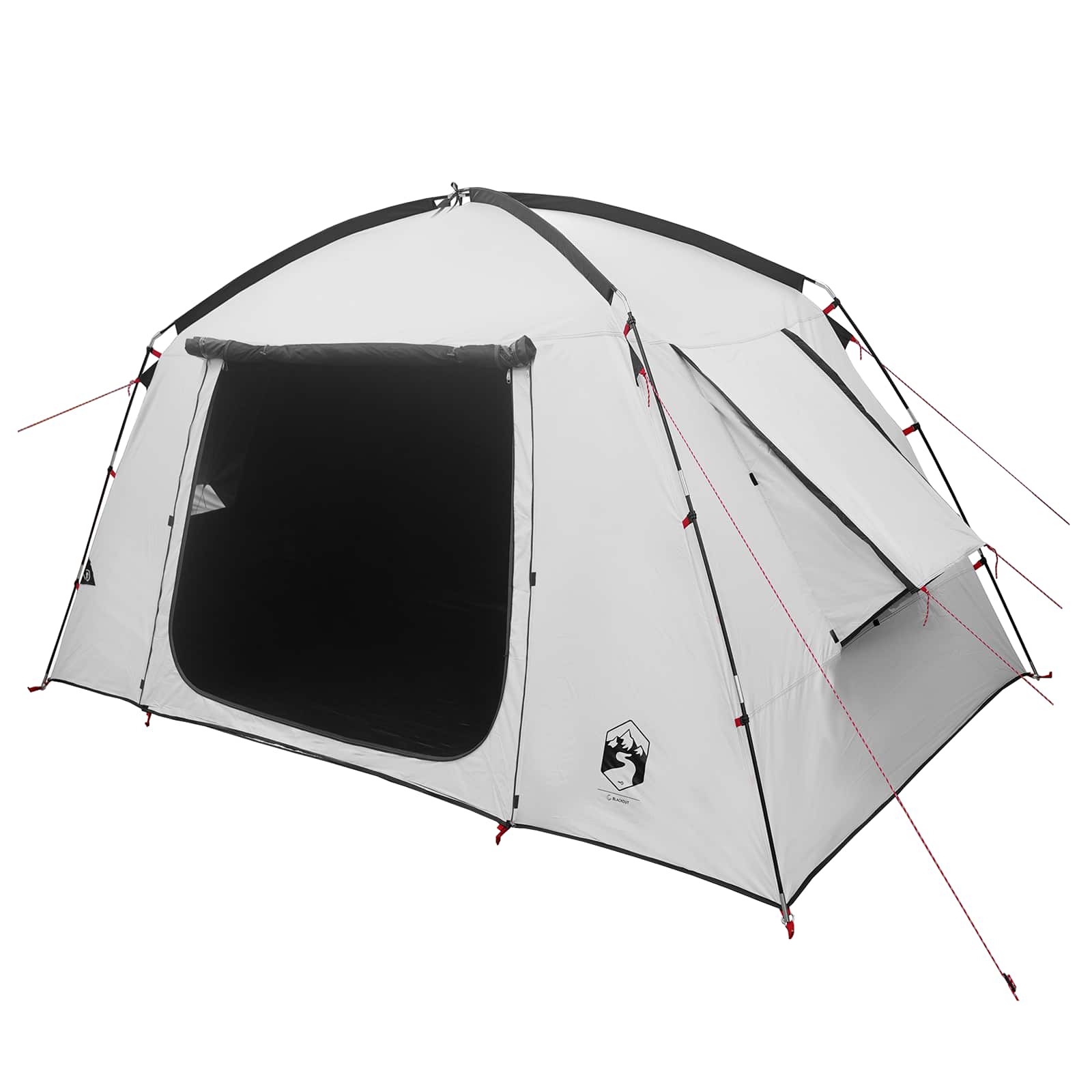 Tenda Capanna 4 persona Bianco Blackout Poliestere