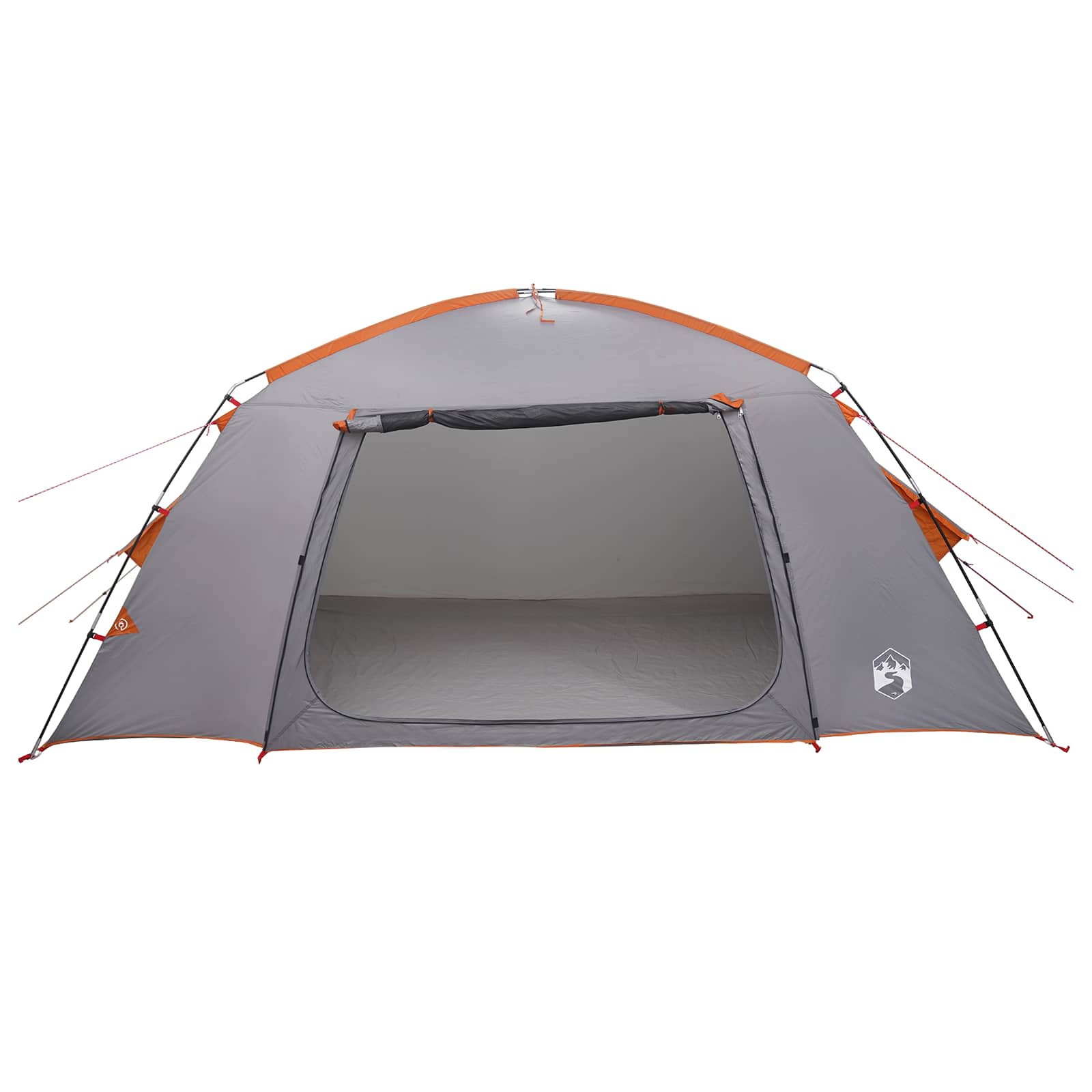 Tenda Capanna 6 persona Grigio e arancione Poliestere