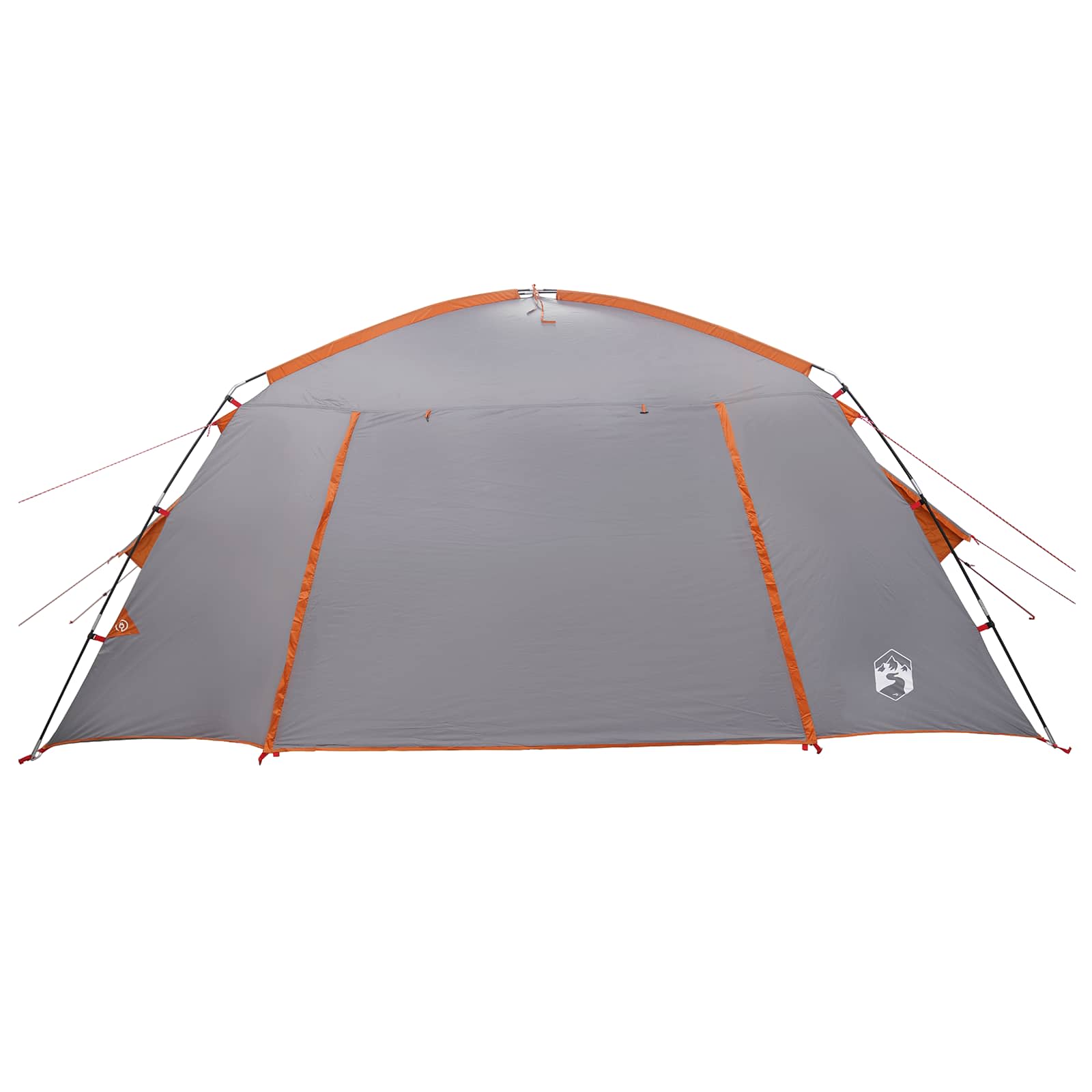 Tenda Capanna 6 persona Grigio e arancione Poliestere