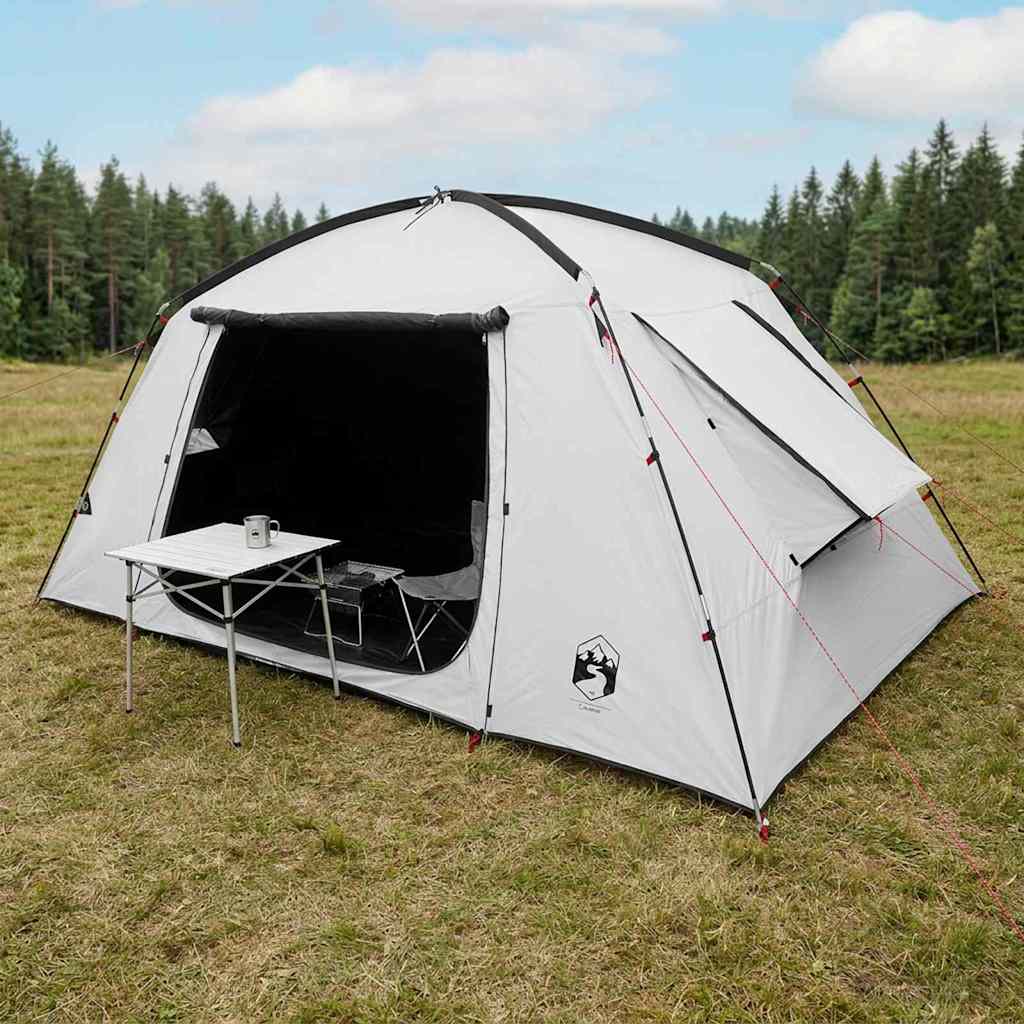 Tenda Capanna 6 persona Bianco Blackout Poliestere