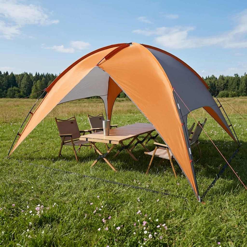 Tenda da campeggio con telo antipioggia impermeabile 4 persona