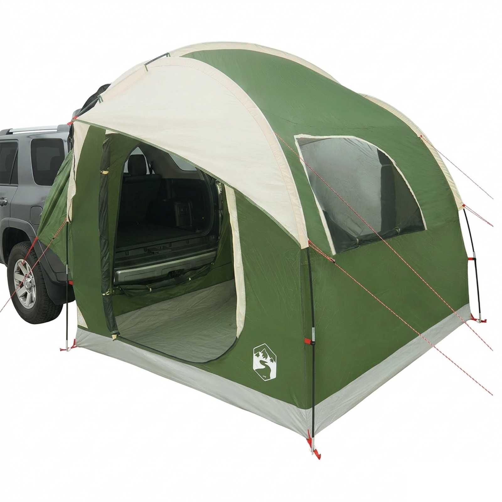 Tenda da auto Verde 3 persone Poliestere e Acciaio