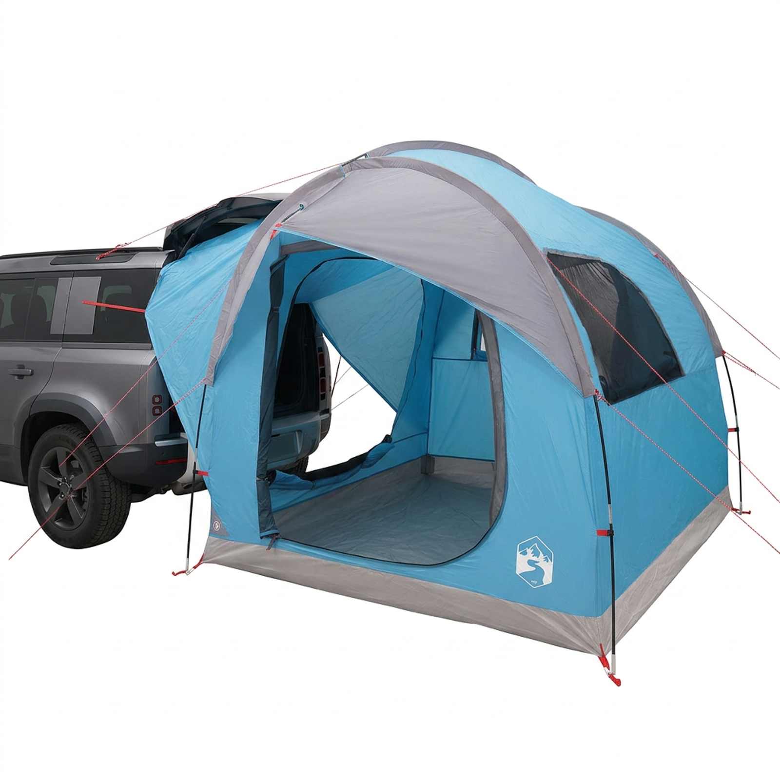 Tenda da auto Blu 3 persone Poliestere e Acciaio