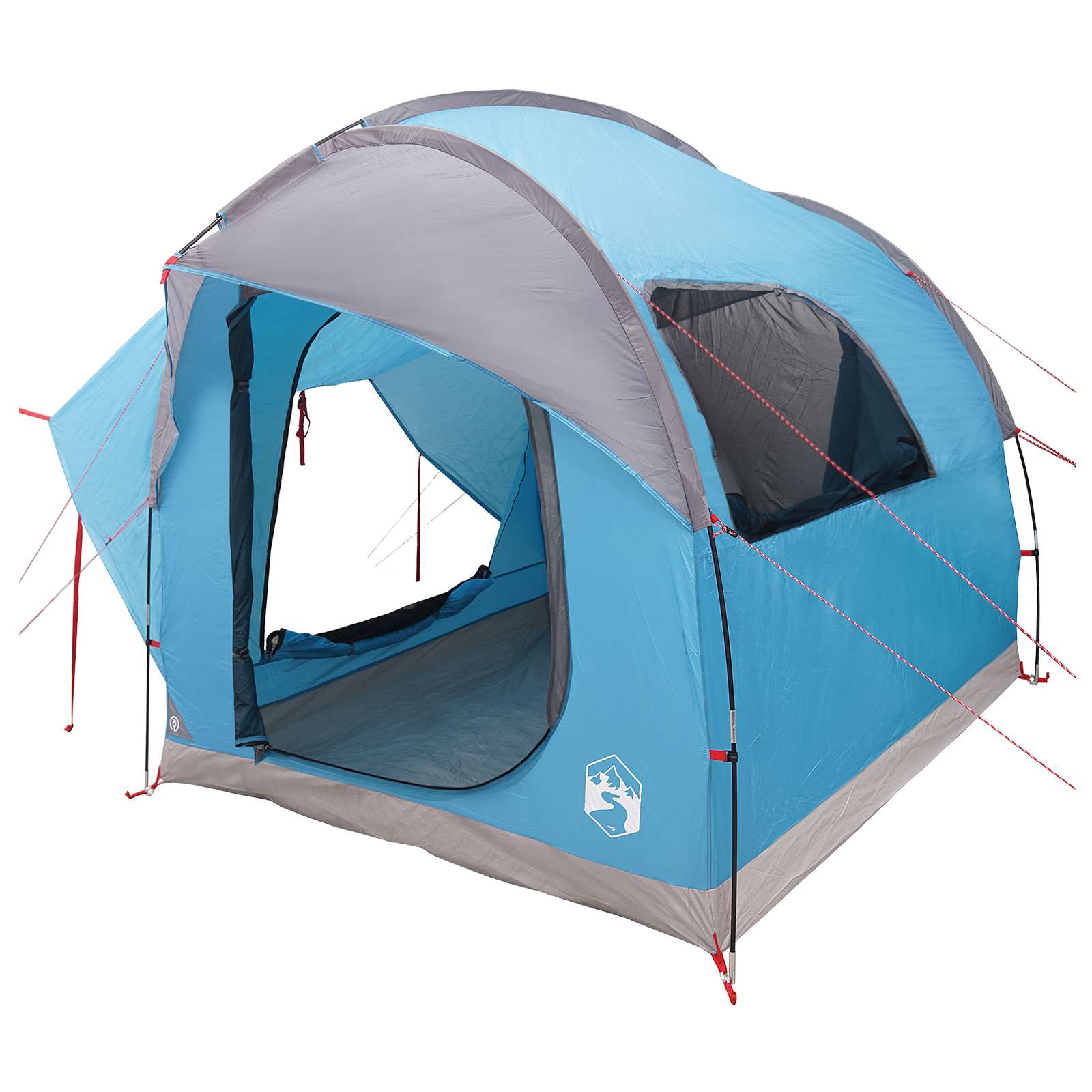 Tenda da auto Blu 3 persone Poliestere e Acciaio