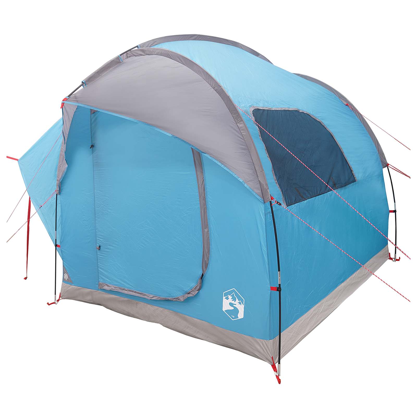 Tenda da auto Blu 3 persone Poliestere e Acciaio