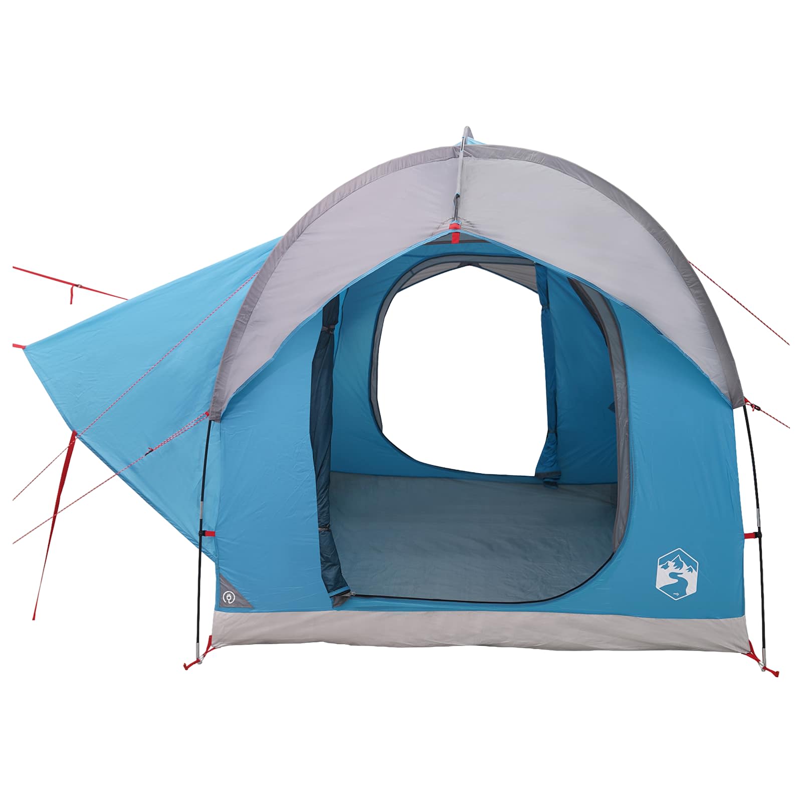 Tenda da auto Blu 3 persone Poliestere e Acciaio