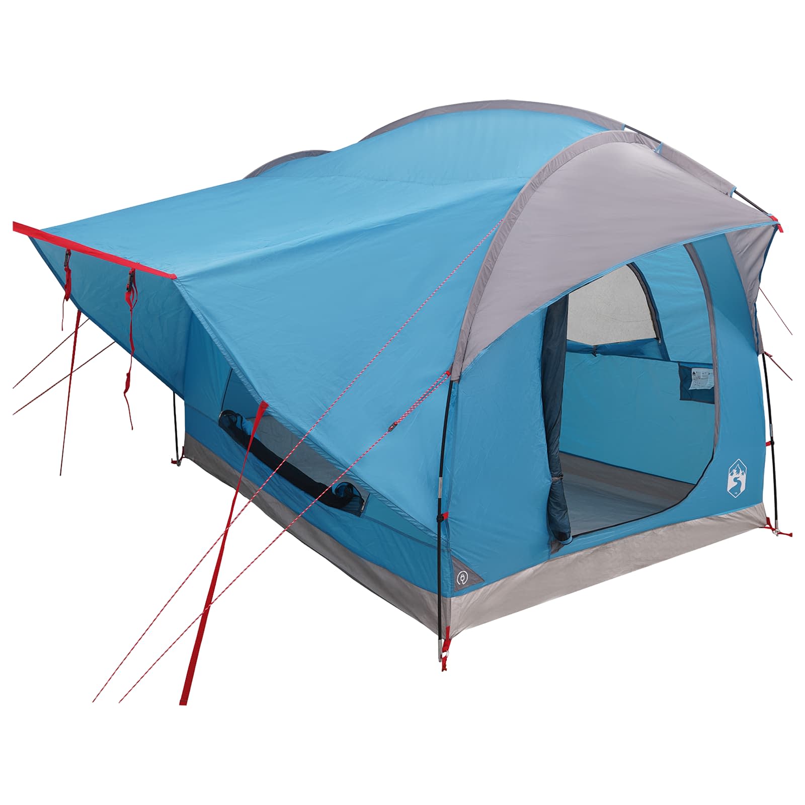 Tenda da auto Blu 3 persone Poliestere e Acciaio