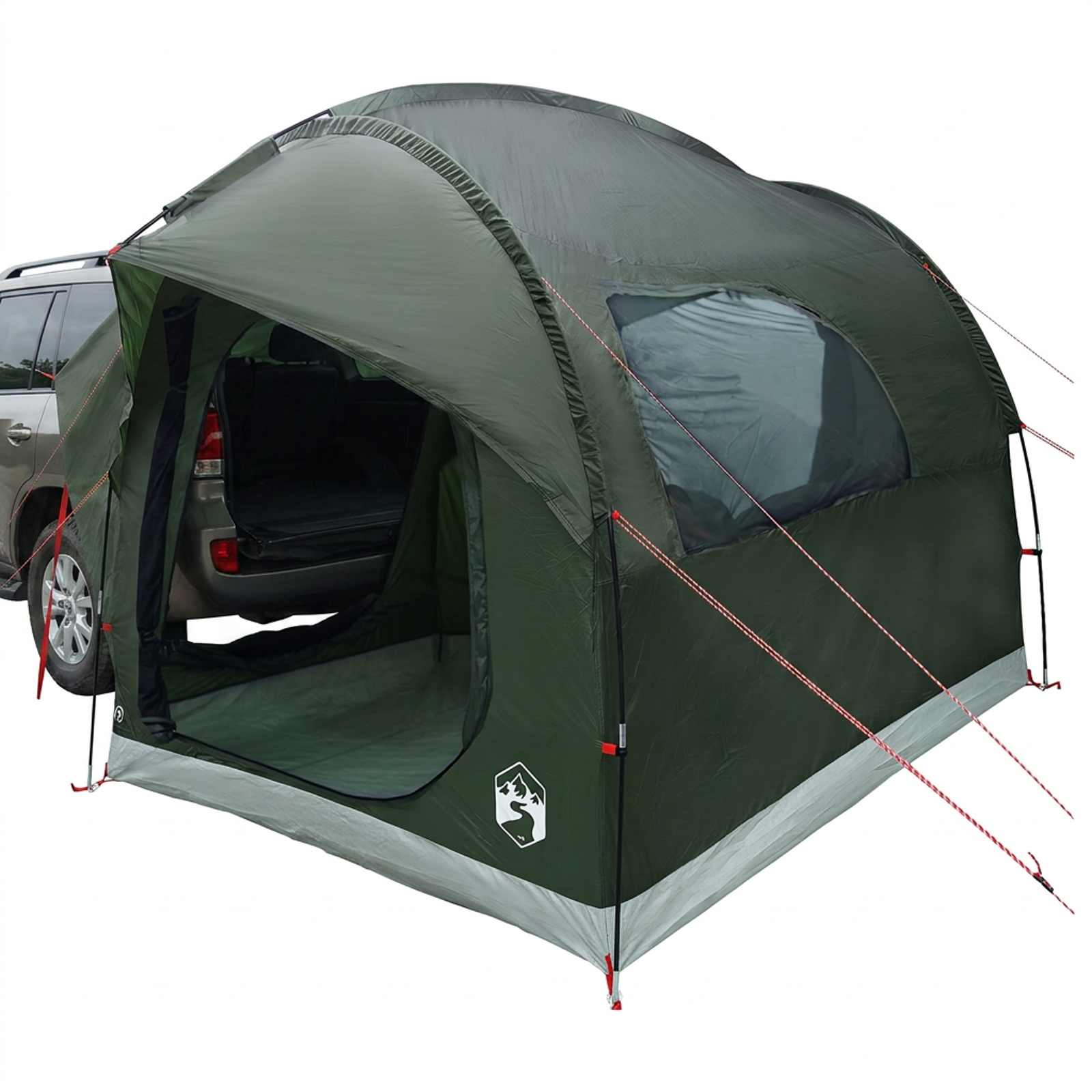 Tenda da auto Verde militare 3 persone Poliestere e Acciaio