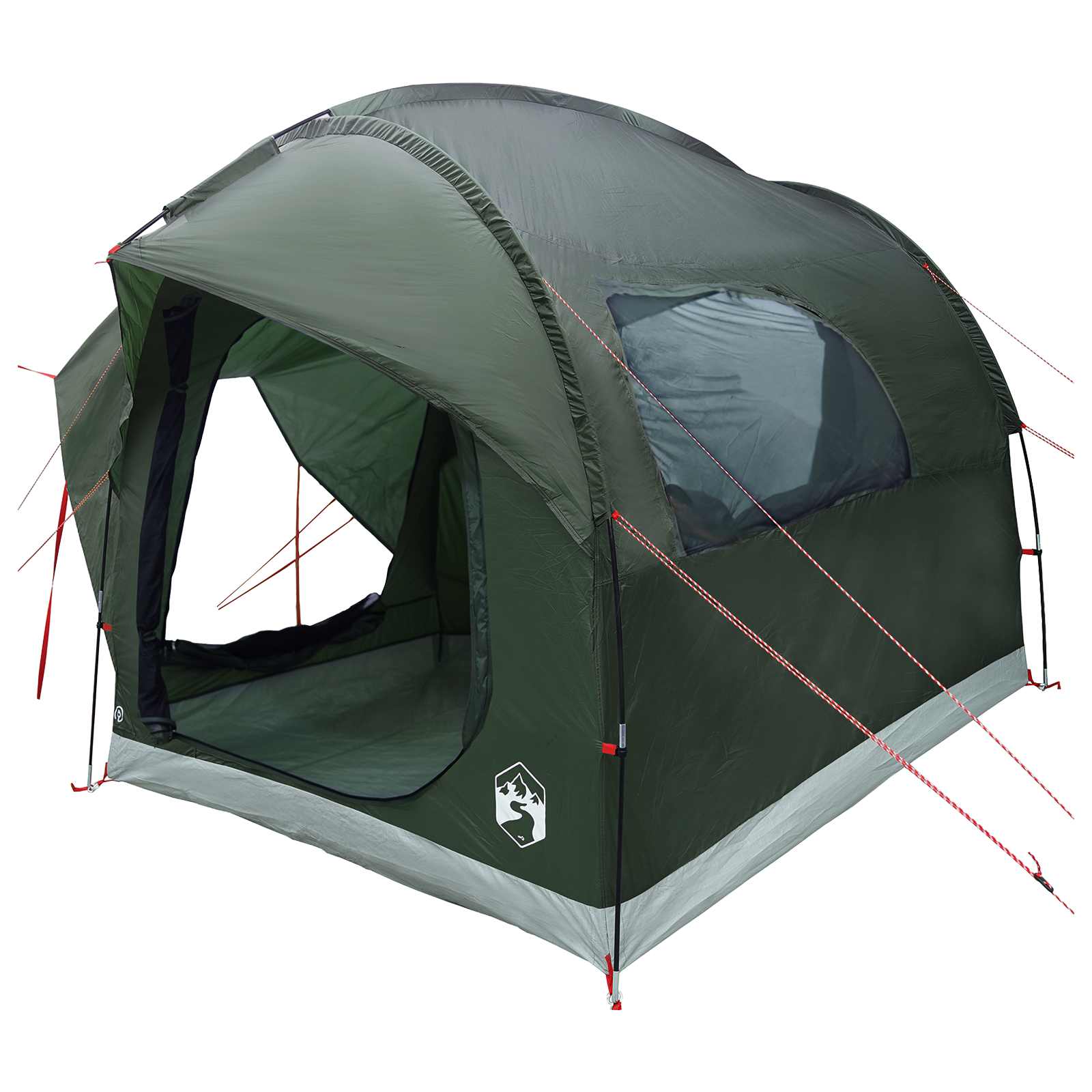 Tenda da auto Verde militare 3 persone Poliestere e Acciaio