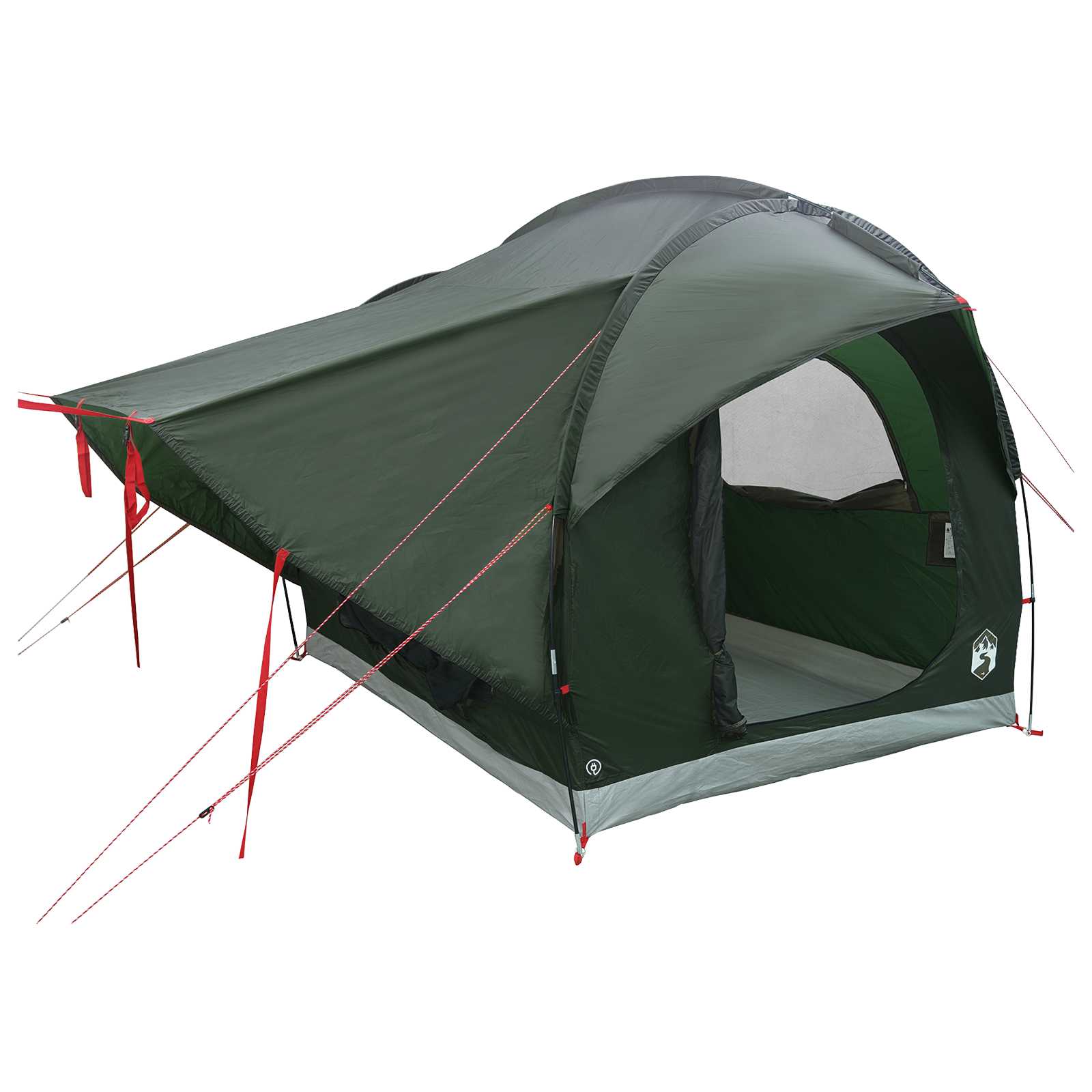 Tenda da auto Verde militare 3 persone Poliestere e Acciaio