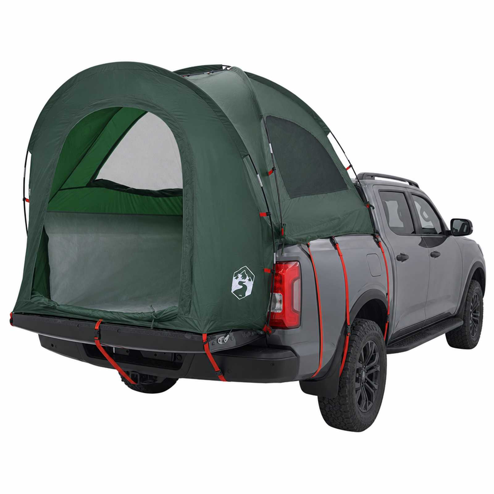 Tenda da auto Verde militare 2 persone Poliestere e Acciaio