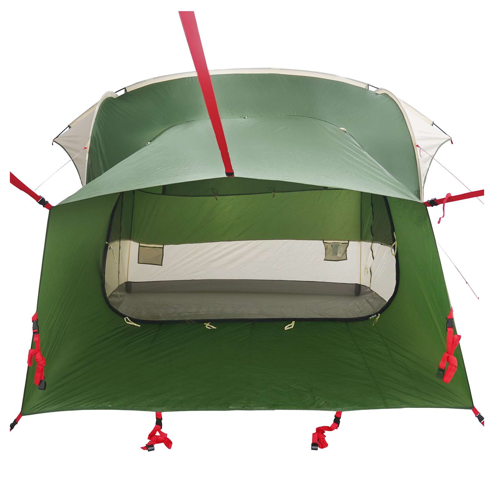 Tenda da tailgate con tendone impermeabile 4 persona Verde